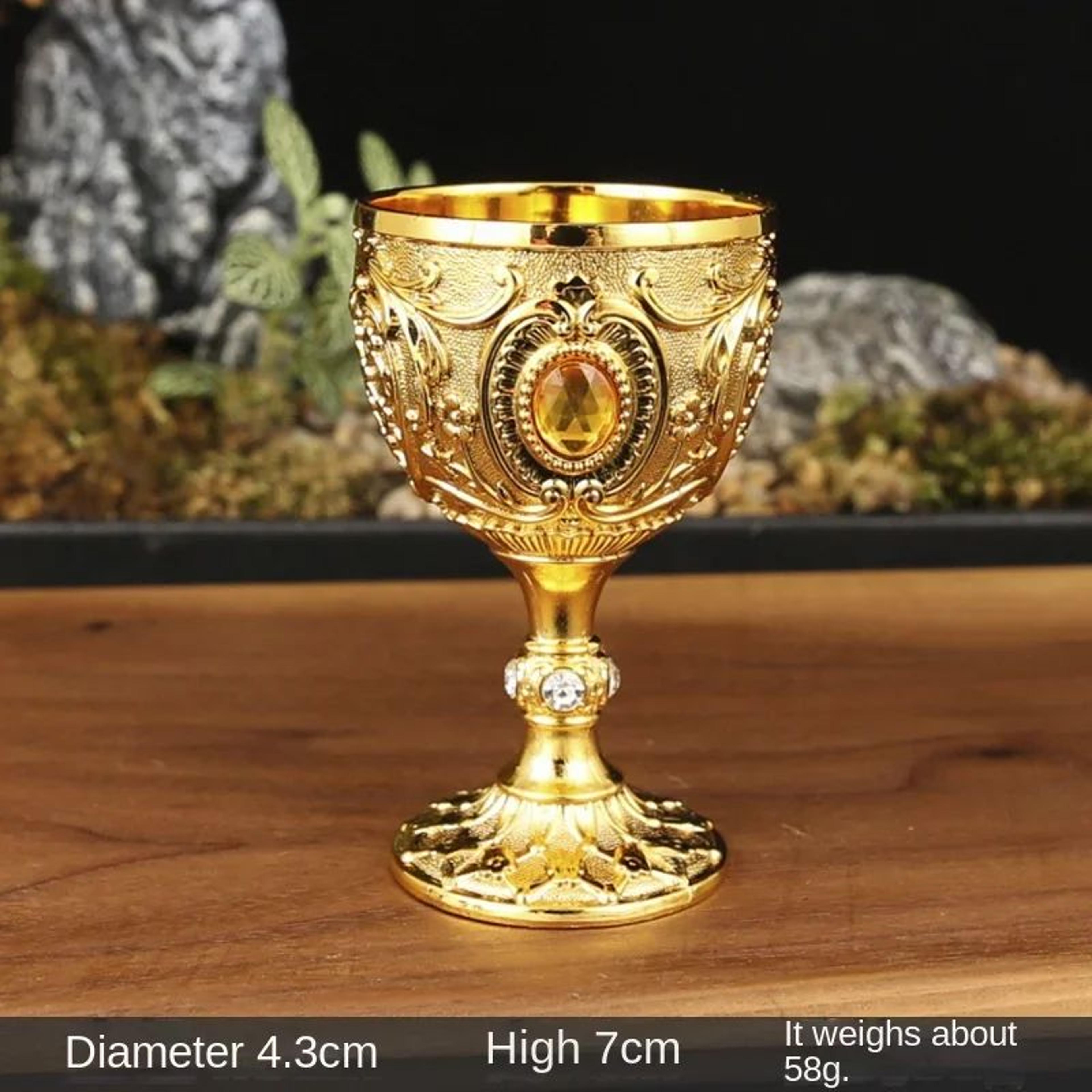 Vintage Medieval Holy Grail Goblet 7