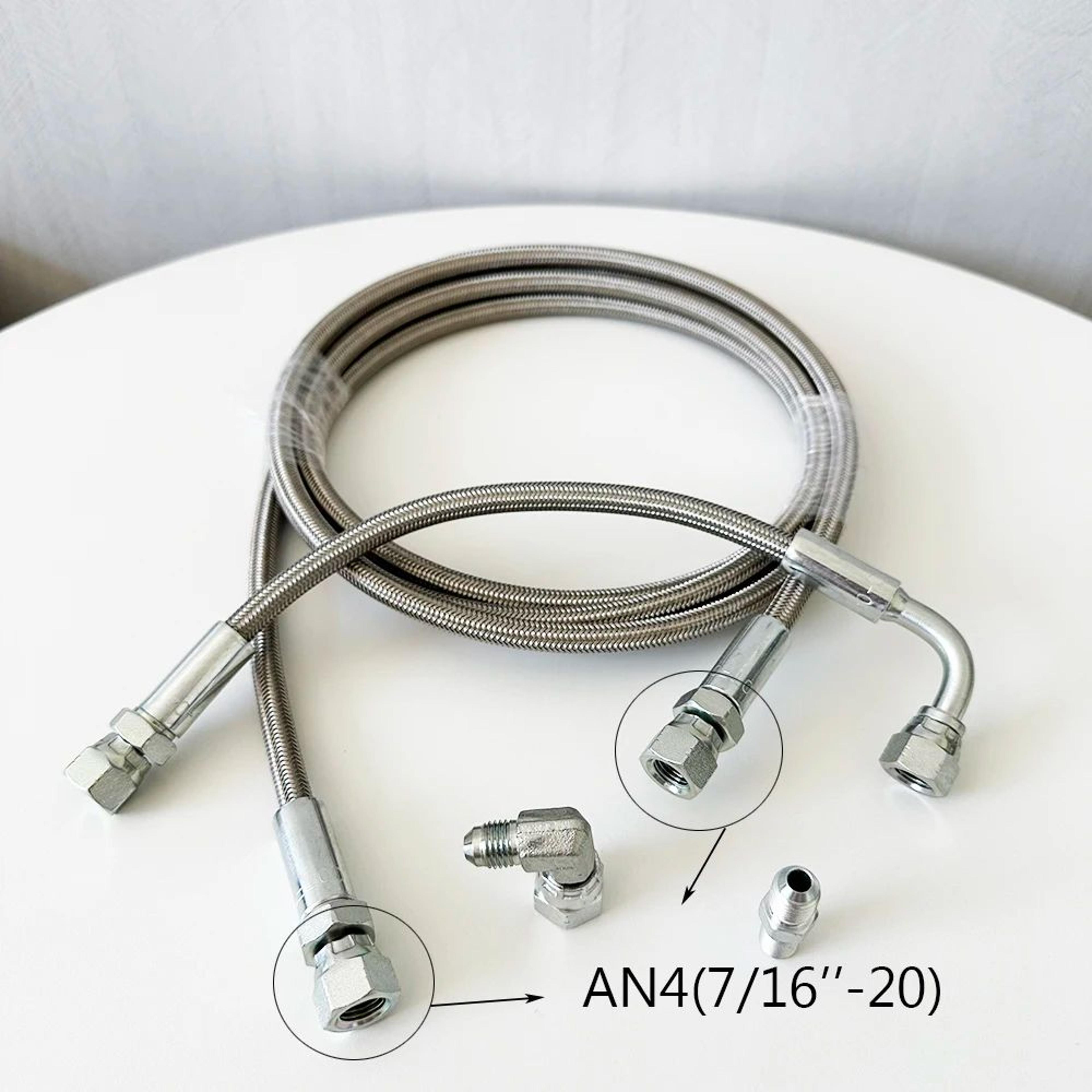 AN4 Stainless Steel Turbo Oil Feed Line 1