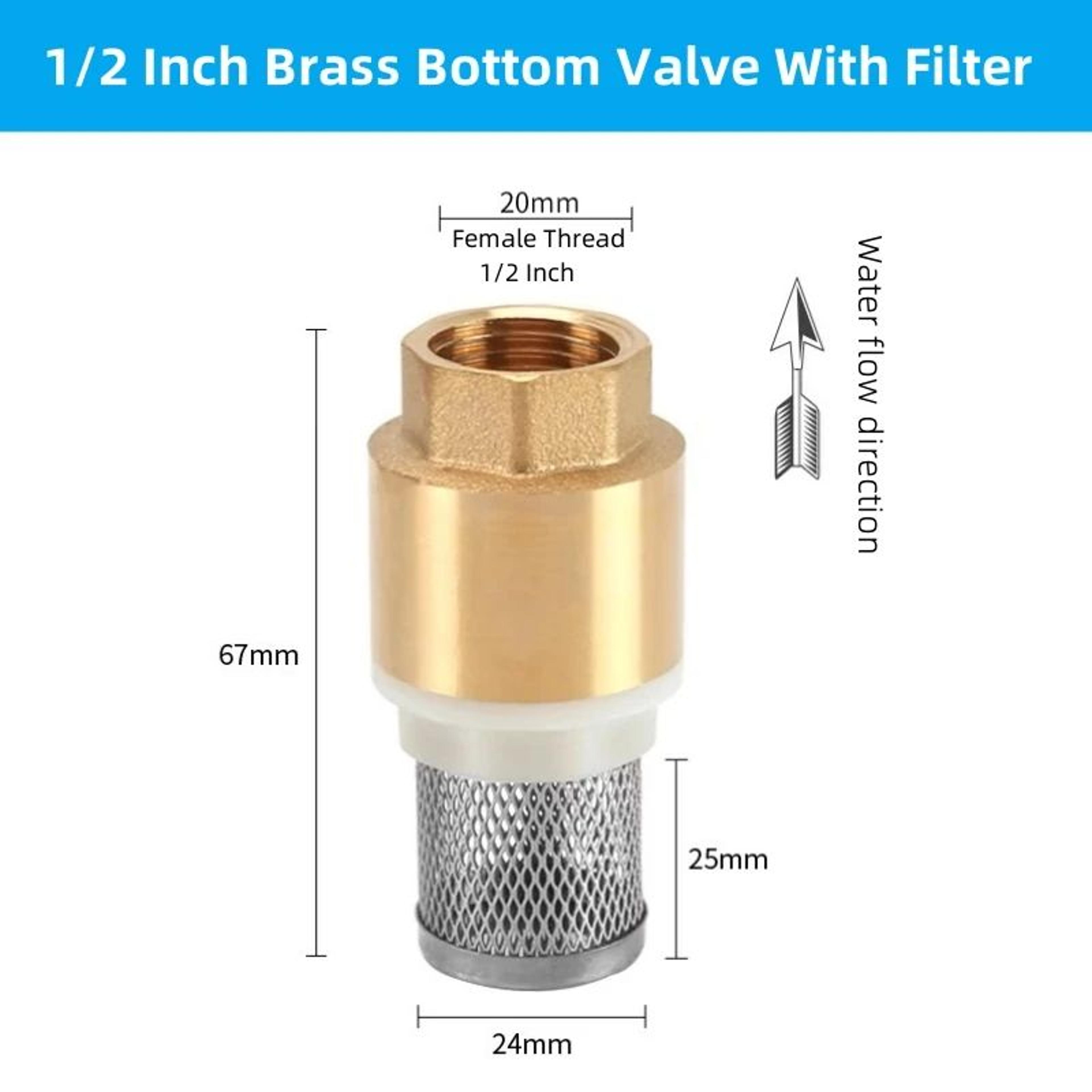 Brass Foot Valve With Suction Strainer 16