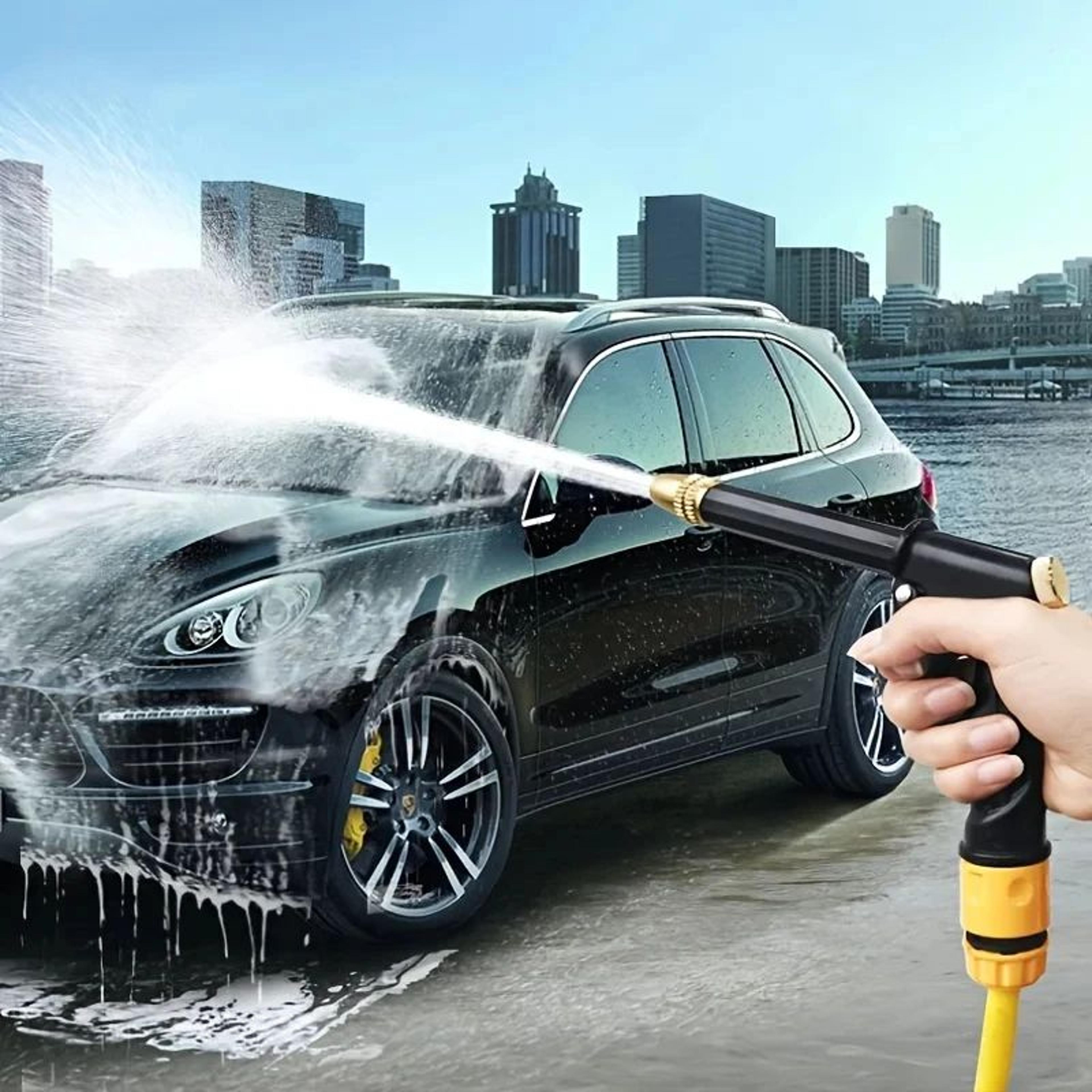 Expandable Garden Hose With Sprinkler Nozzle 4