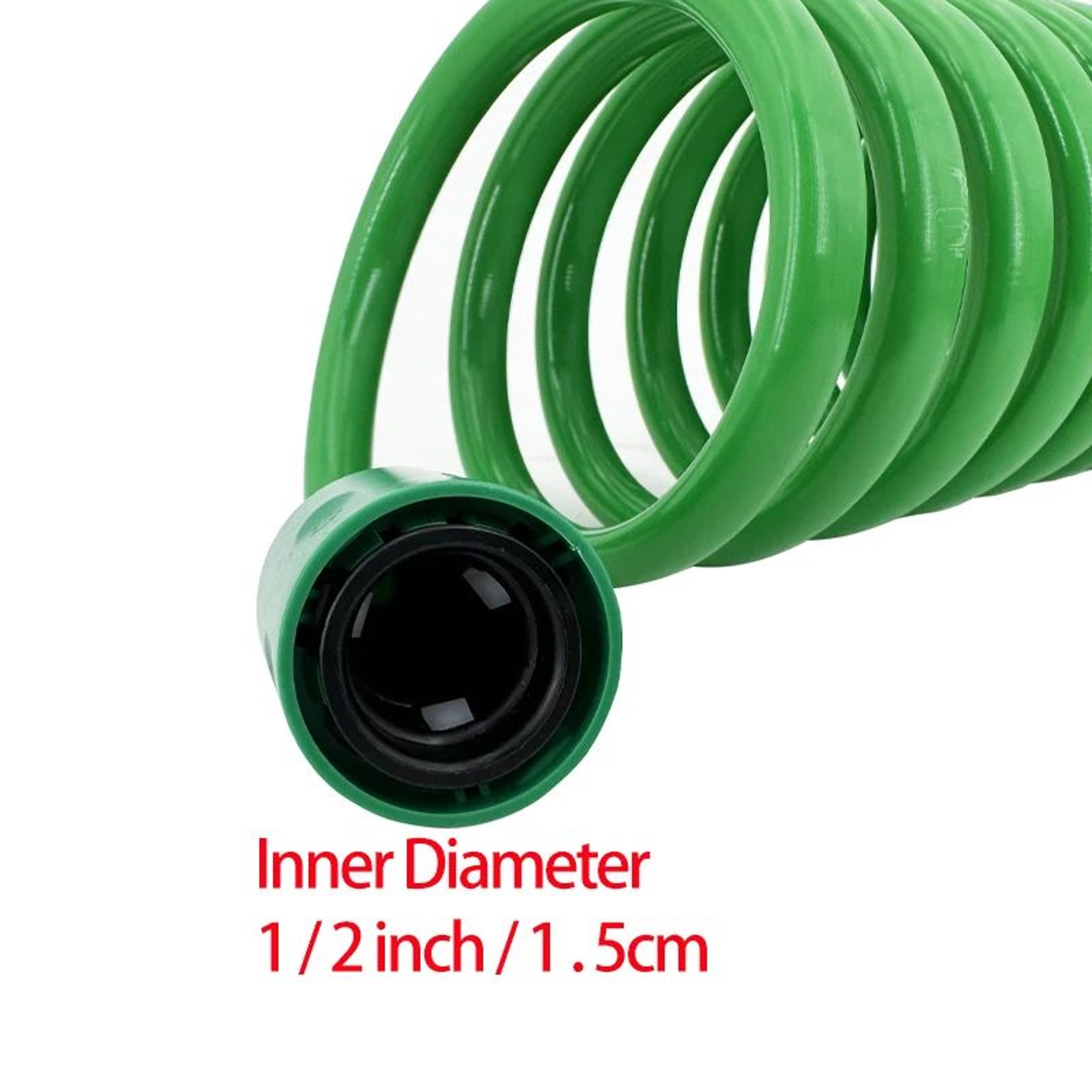 Coiled Garden Hose With 7 Function Nozzle 4