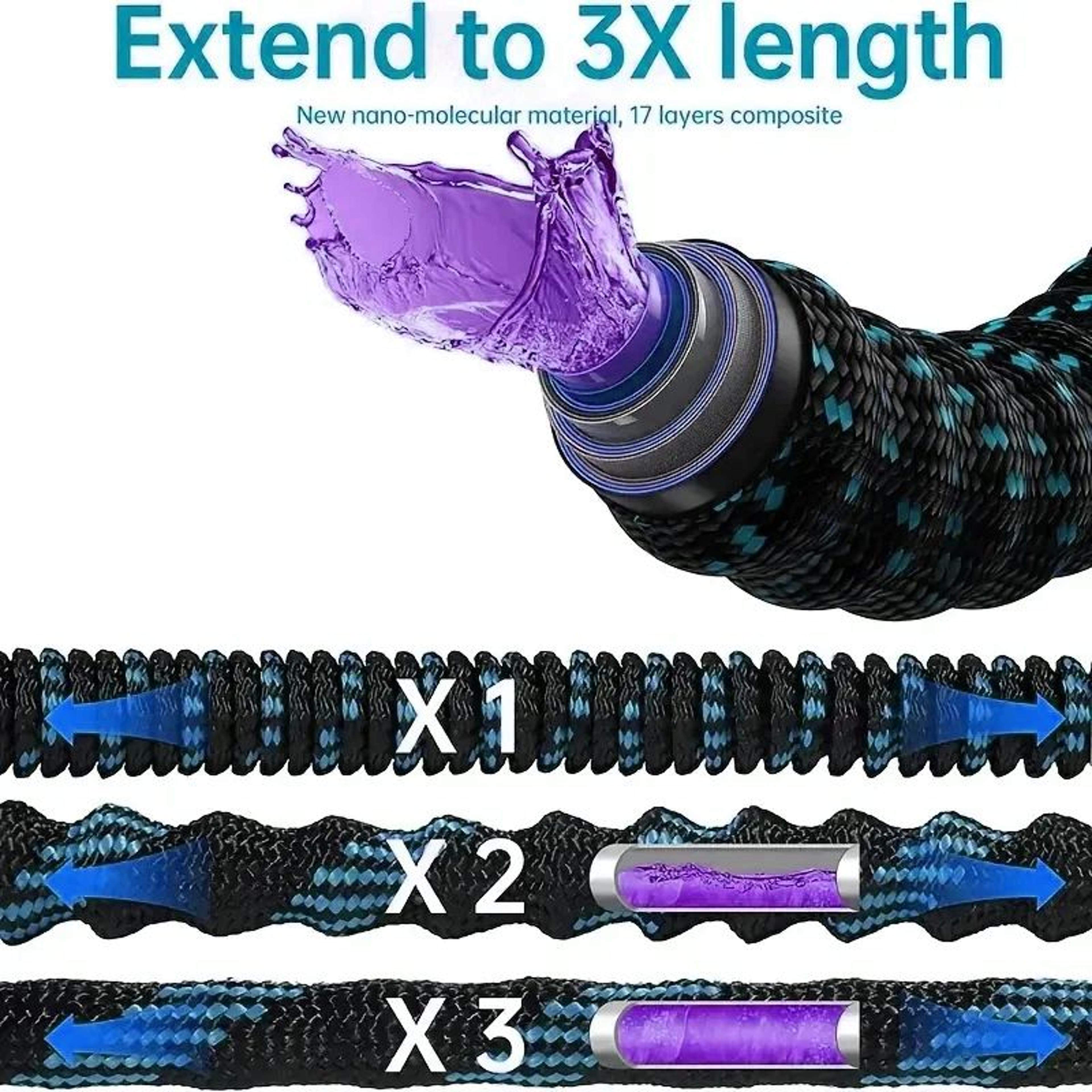 Expandable Garden Hose With Spray Gun 2