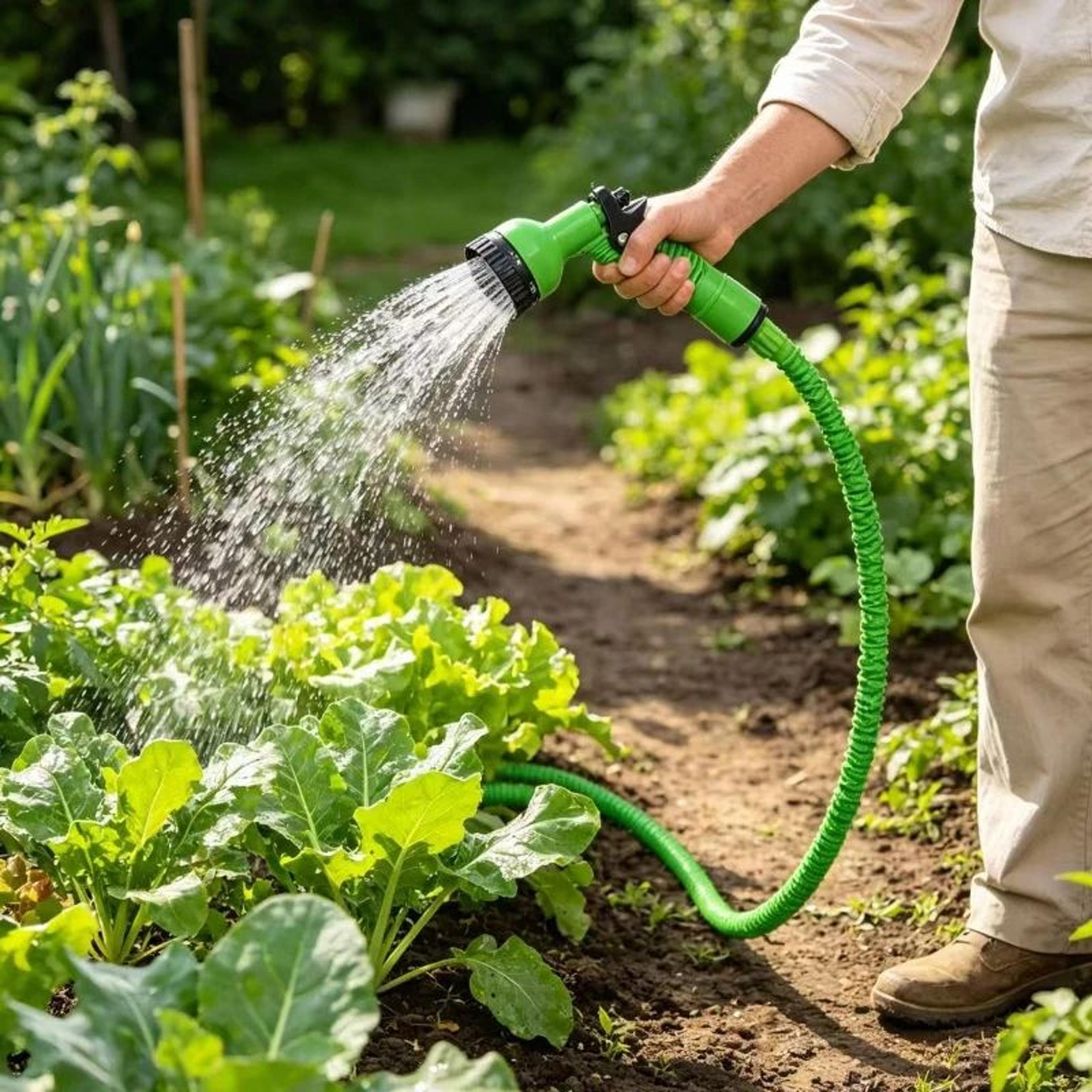 Telescopic Garden Hose With Watering Gun 3