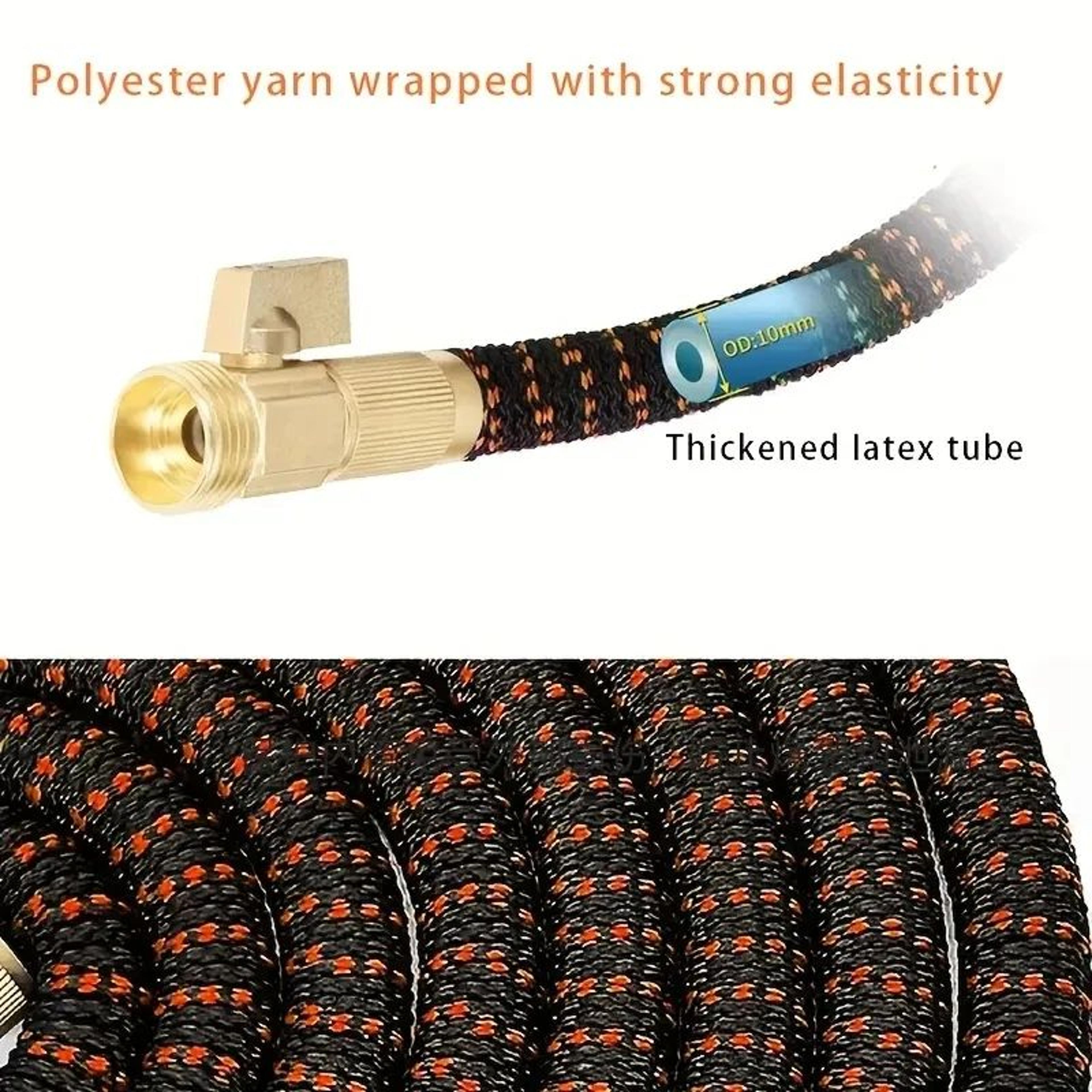 Portable Retractable Garden Hose With Adjustable Nozzle 2