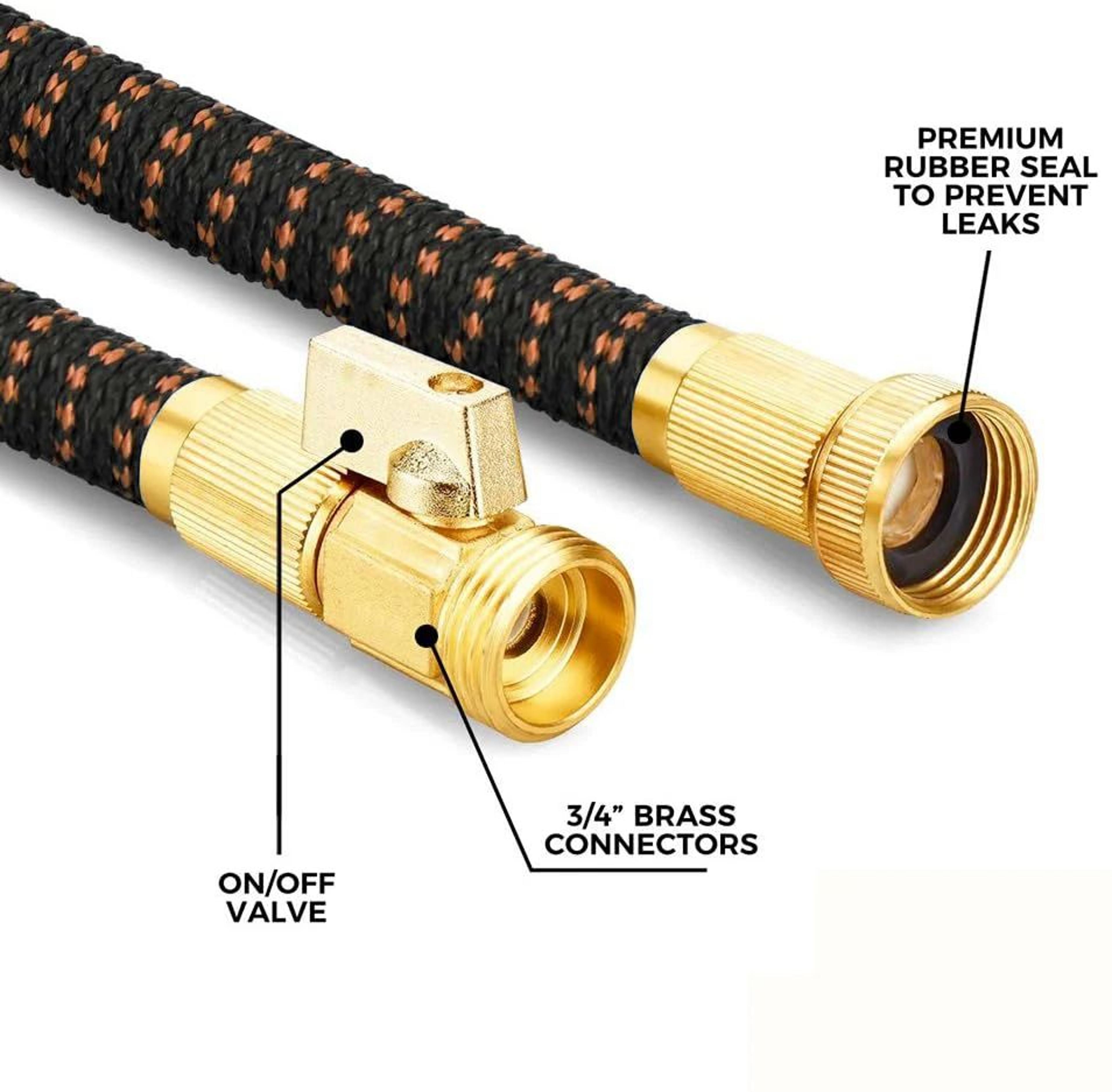 Portable Retractable Garden Hose With Adjustable Nozzle 4