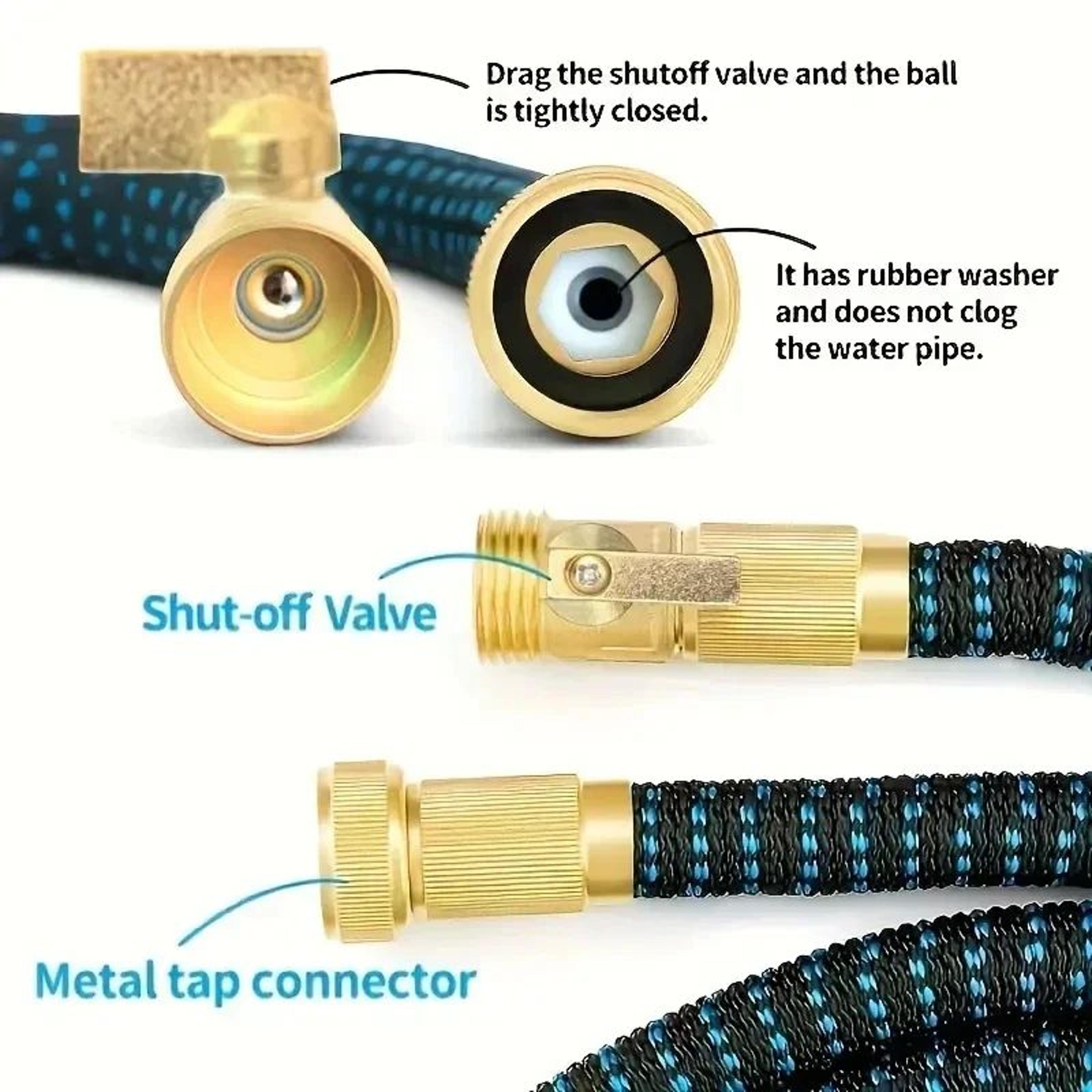Expandable Garden Hose With Metal Connectors 3
