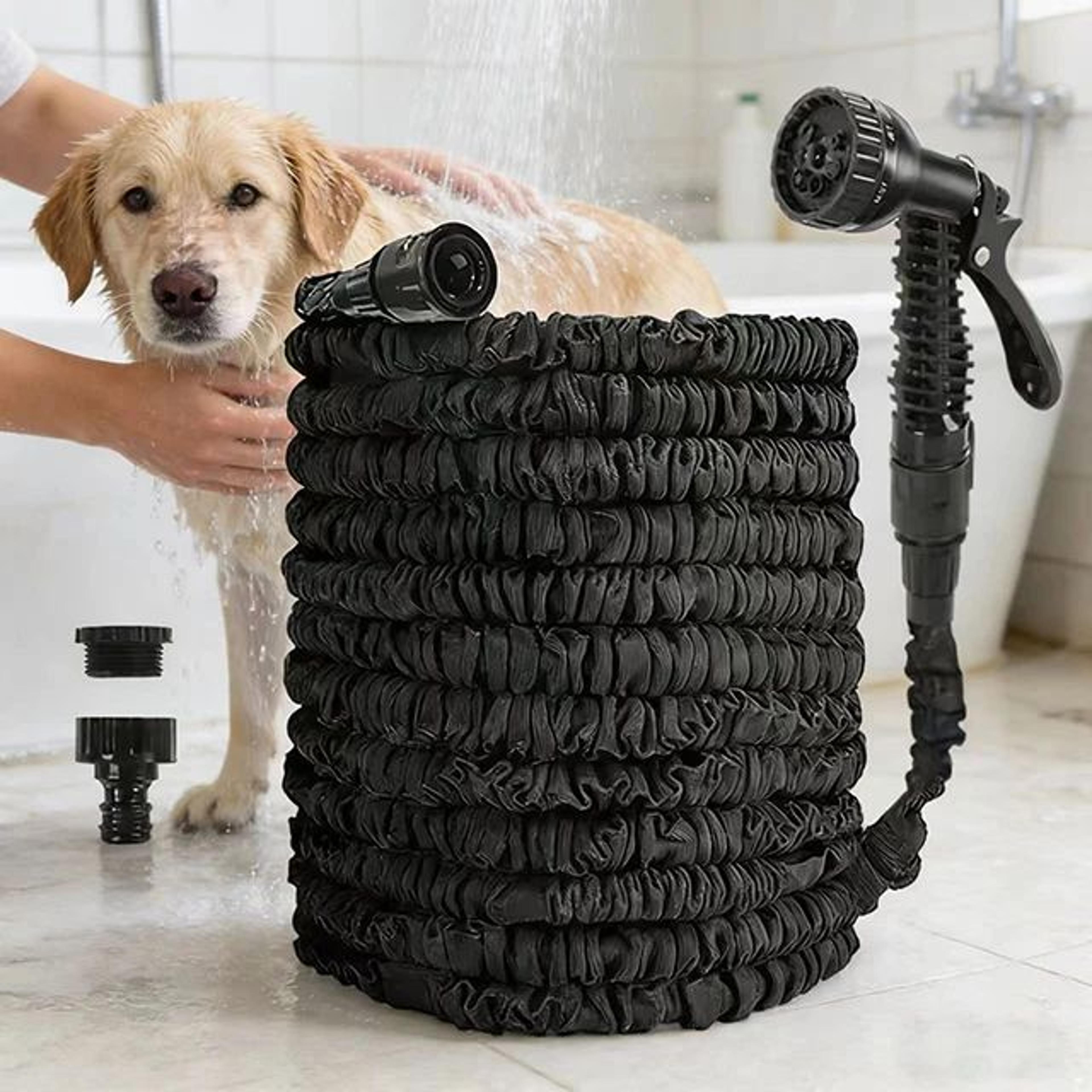 Expandable Garden Hose With Multi Pattern Sprayer 7