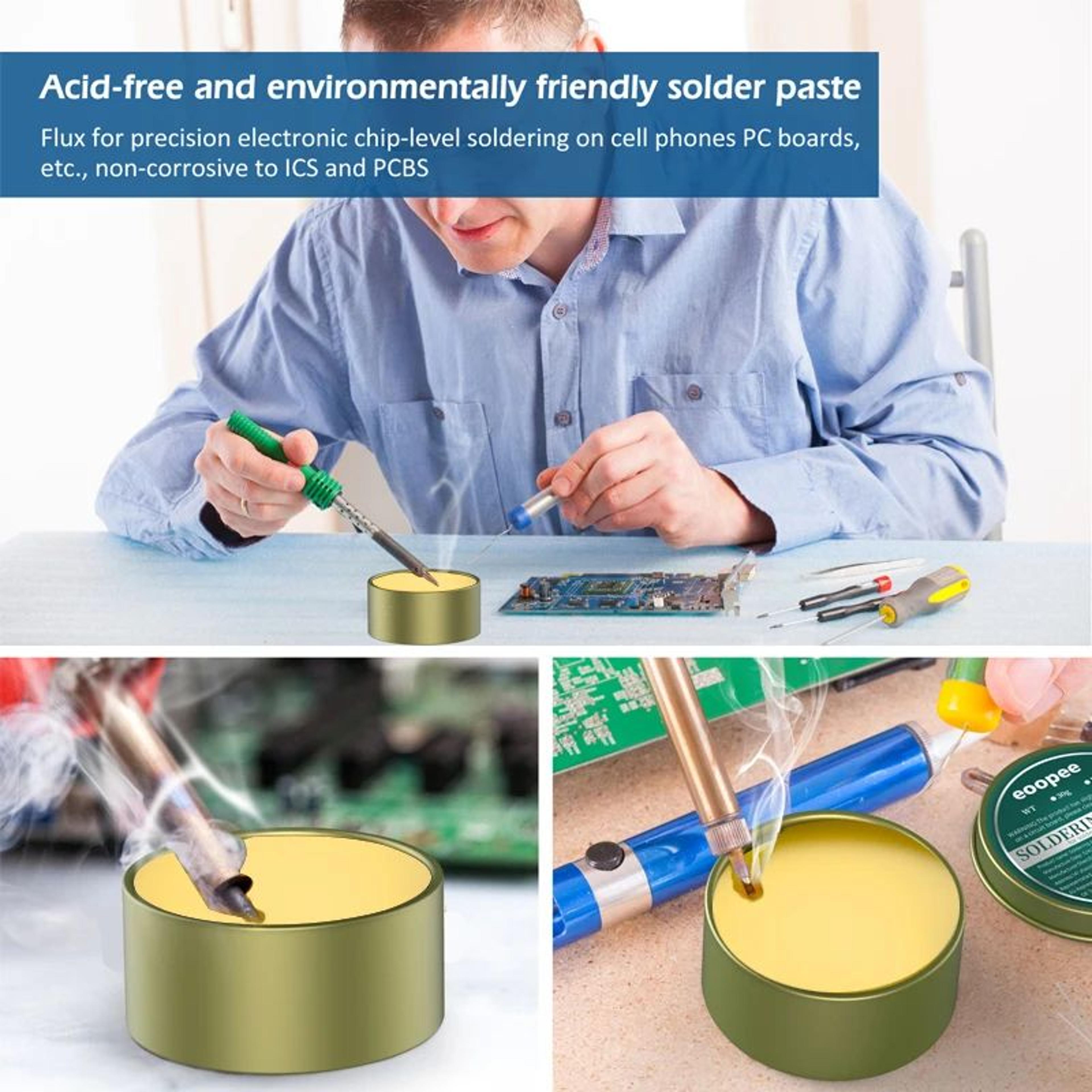 No Clean Electronics Soldering Flux Paste 3