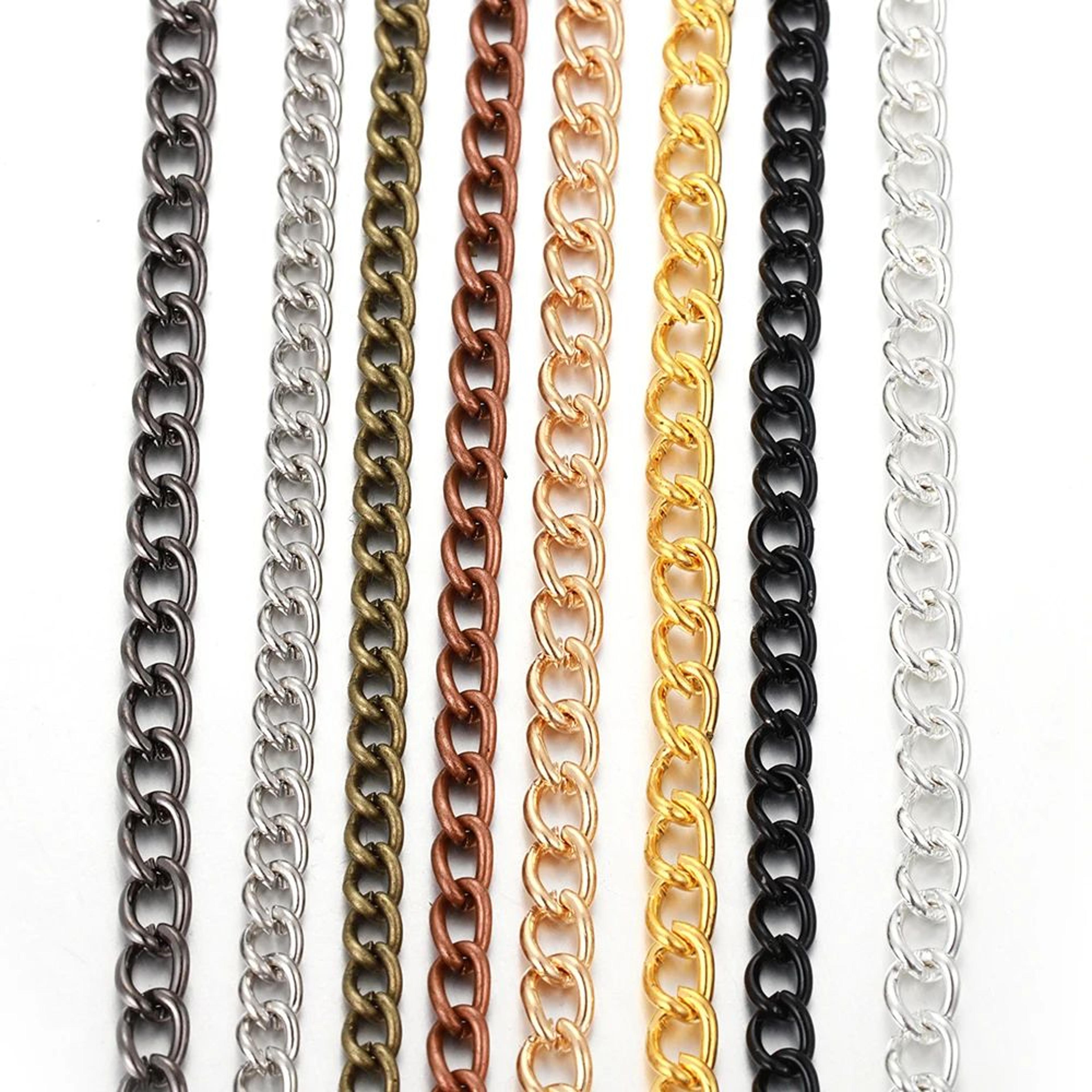 Flat Metal Jewelry Making Chain 1