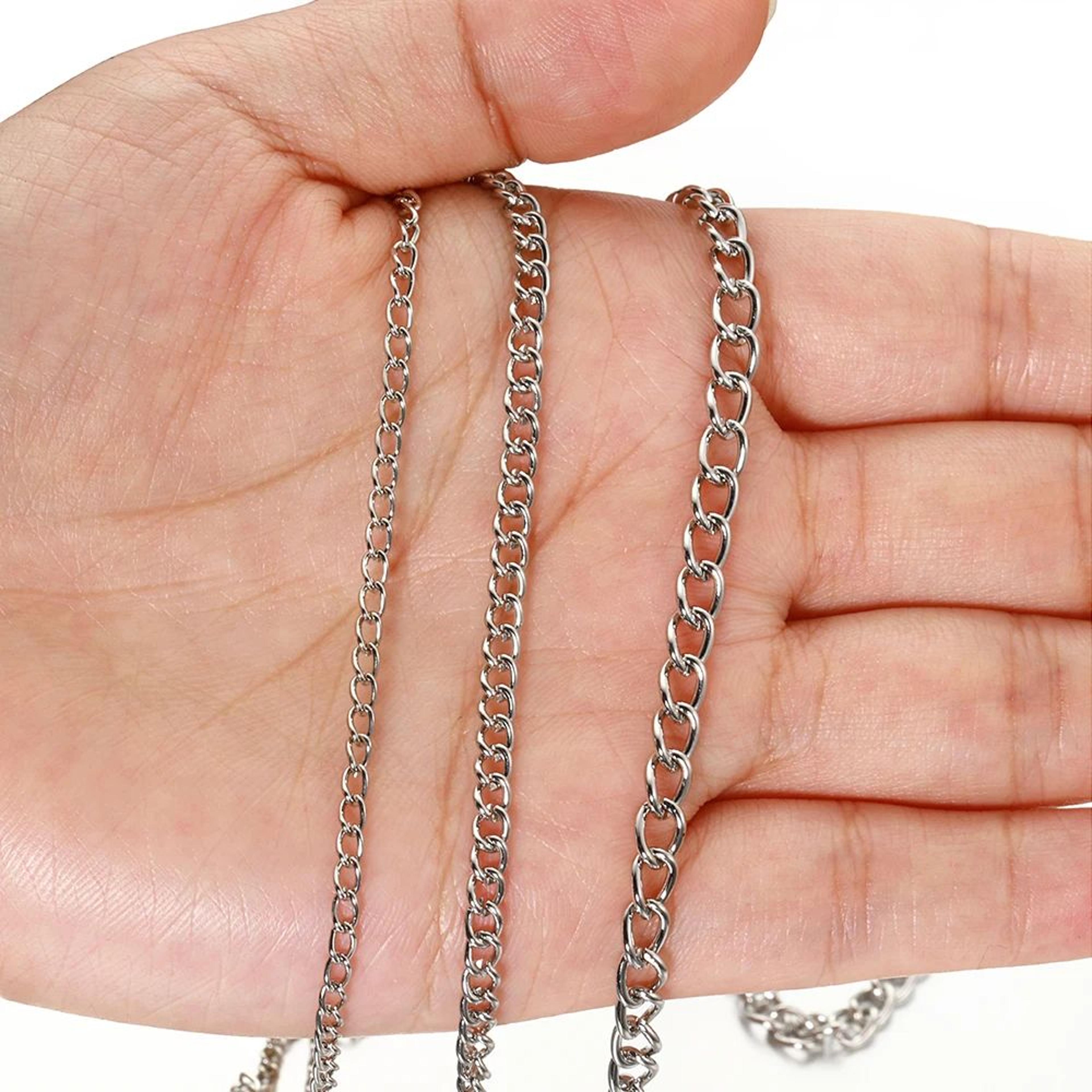 Flat Metal Jewelry Making Chain 4