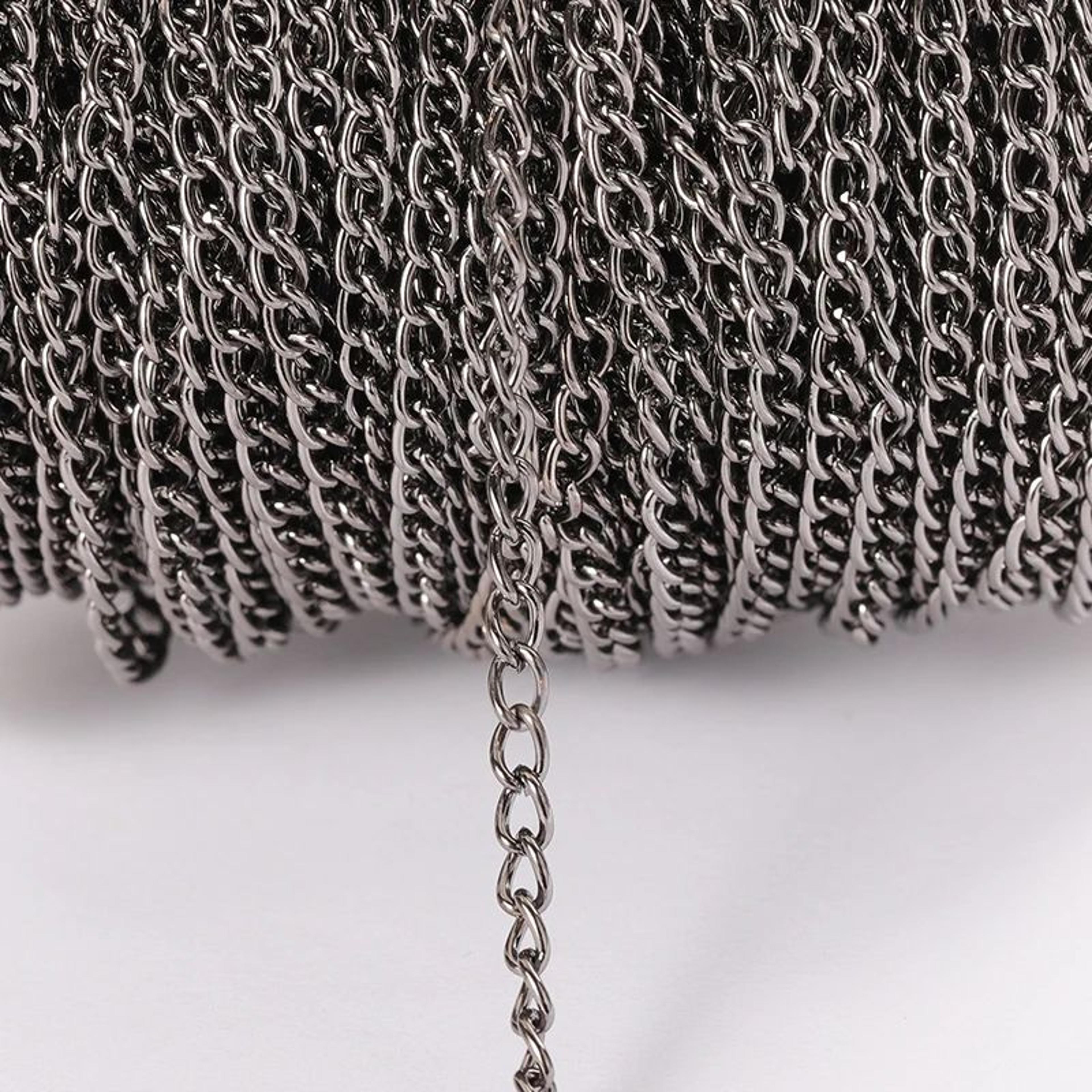 Flat Metal Jewelry Making Chain 12