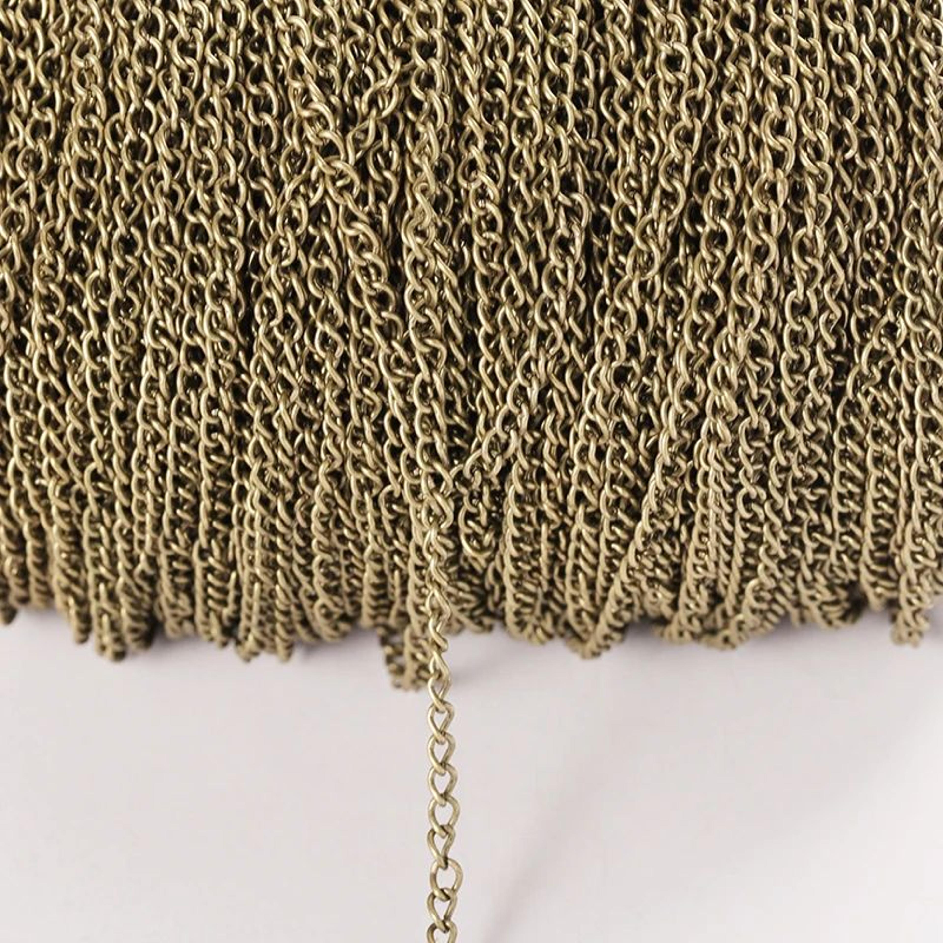 Flat Metal Jewelry Making Chain 6