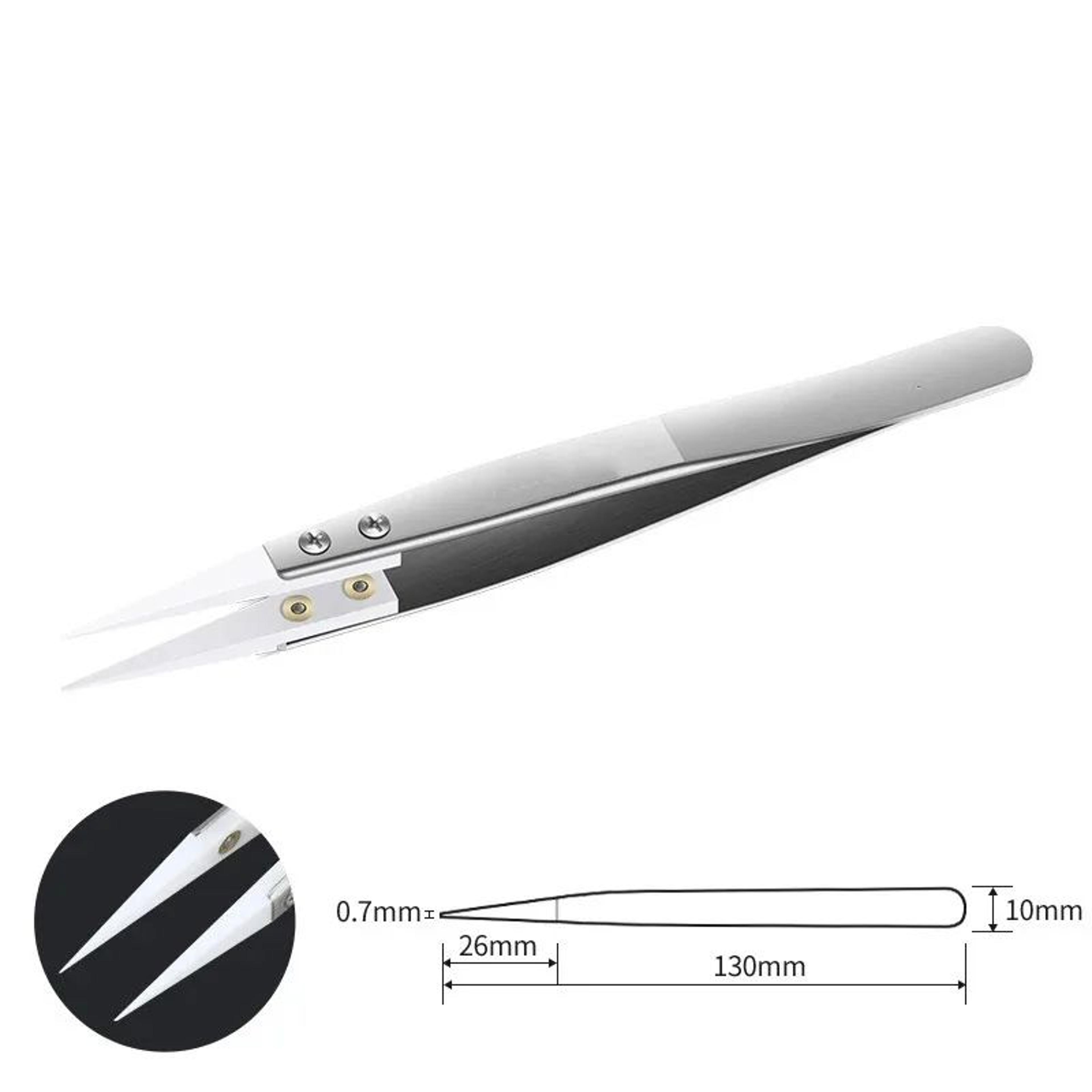 Ceramic Tip Heat Resistant Precision Tweezers 4