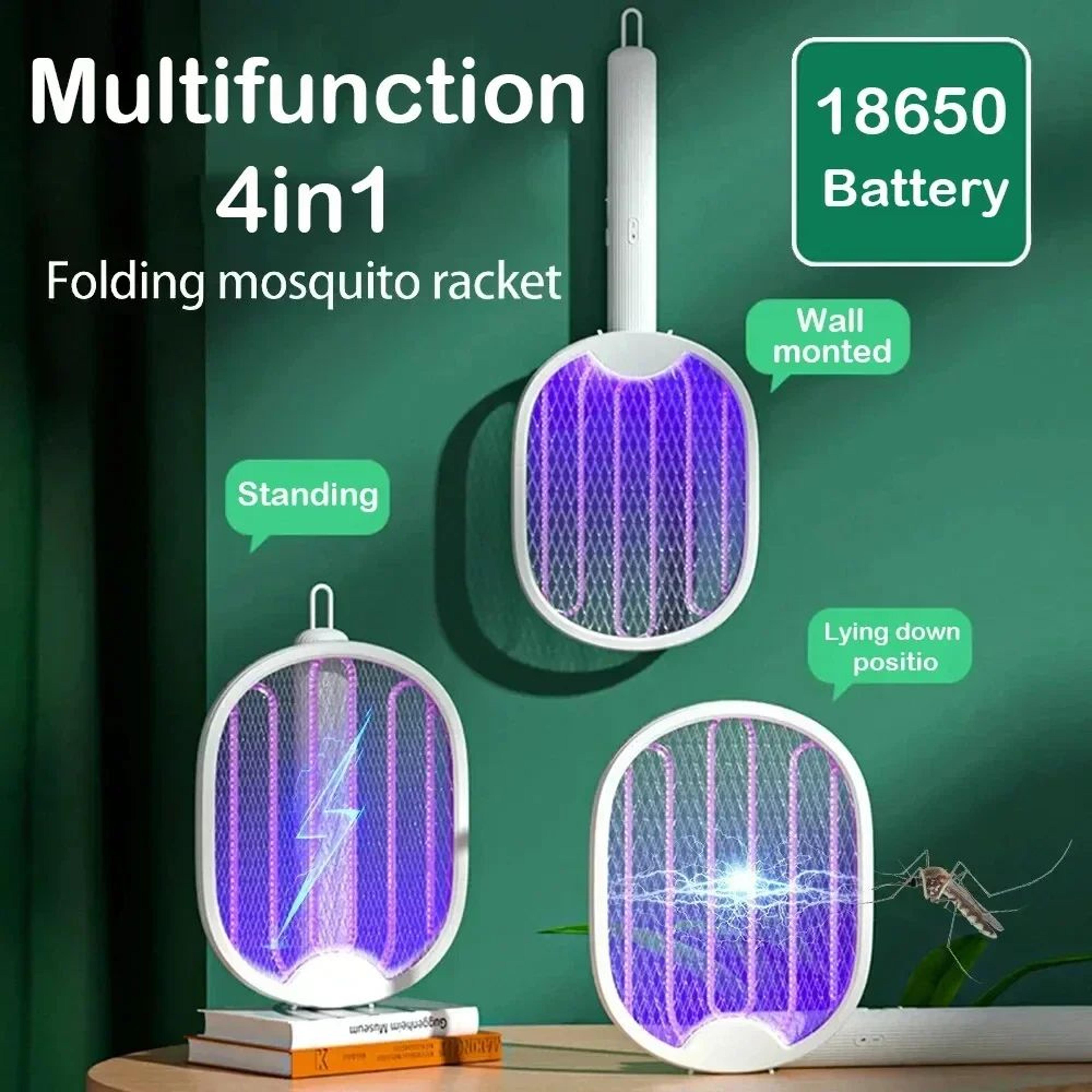 Foldable Electric Mosquito Swatter UV Bug Zapper 4