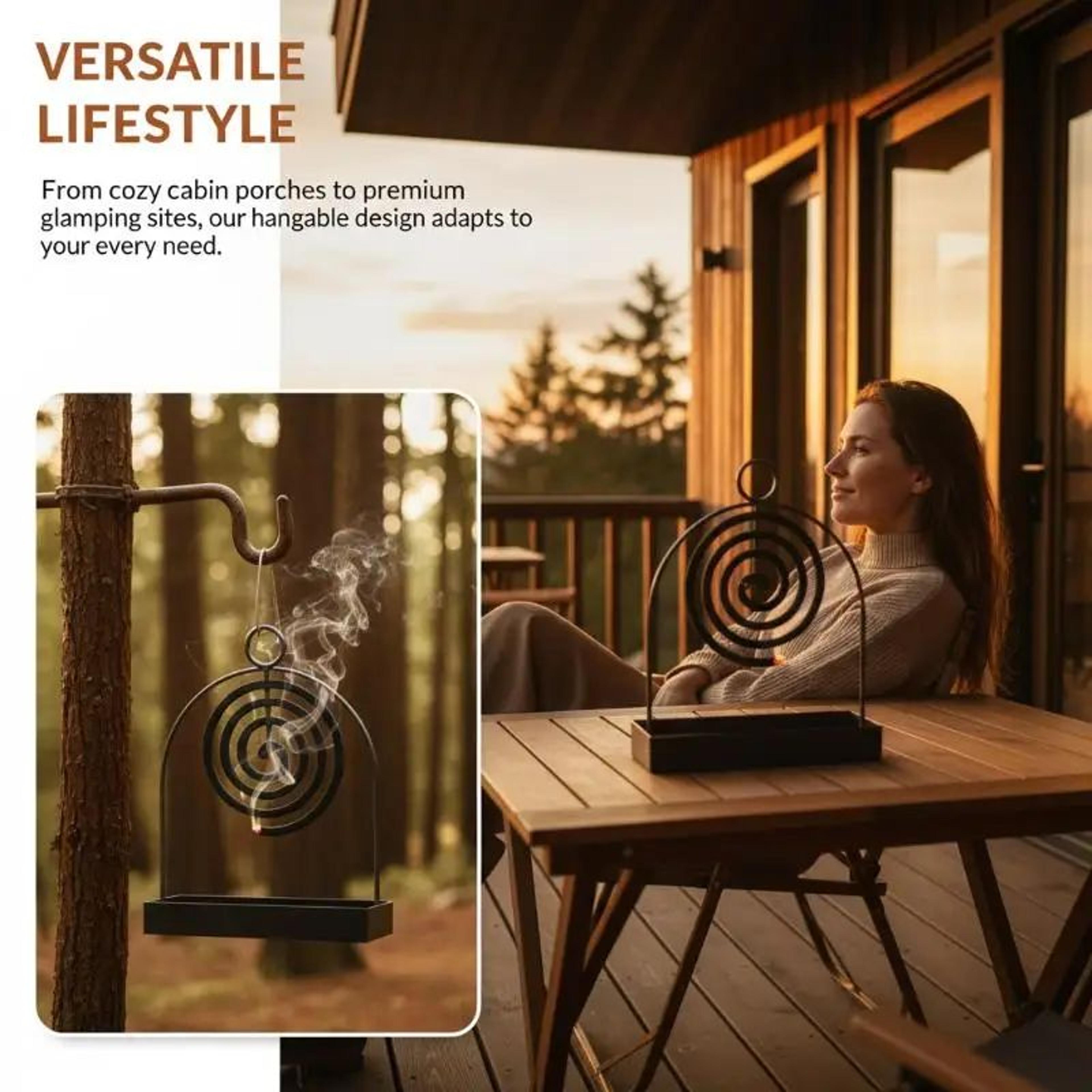 Nordic Iron Mosquito Coil Holder With Ash Tray 2