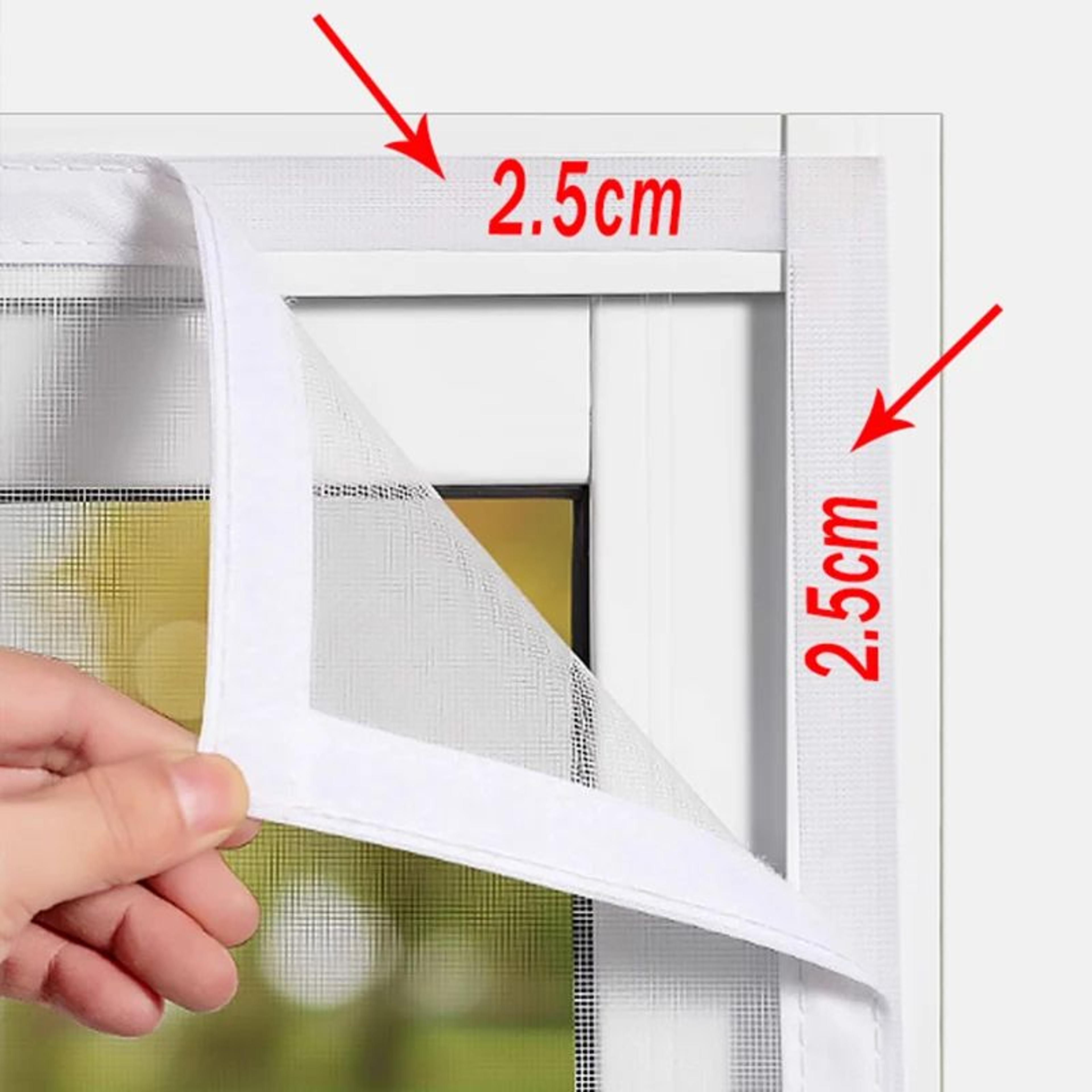 Self Adhesive Mosquito Window Screen With Zipper 3