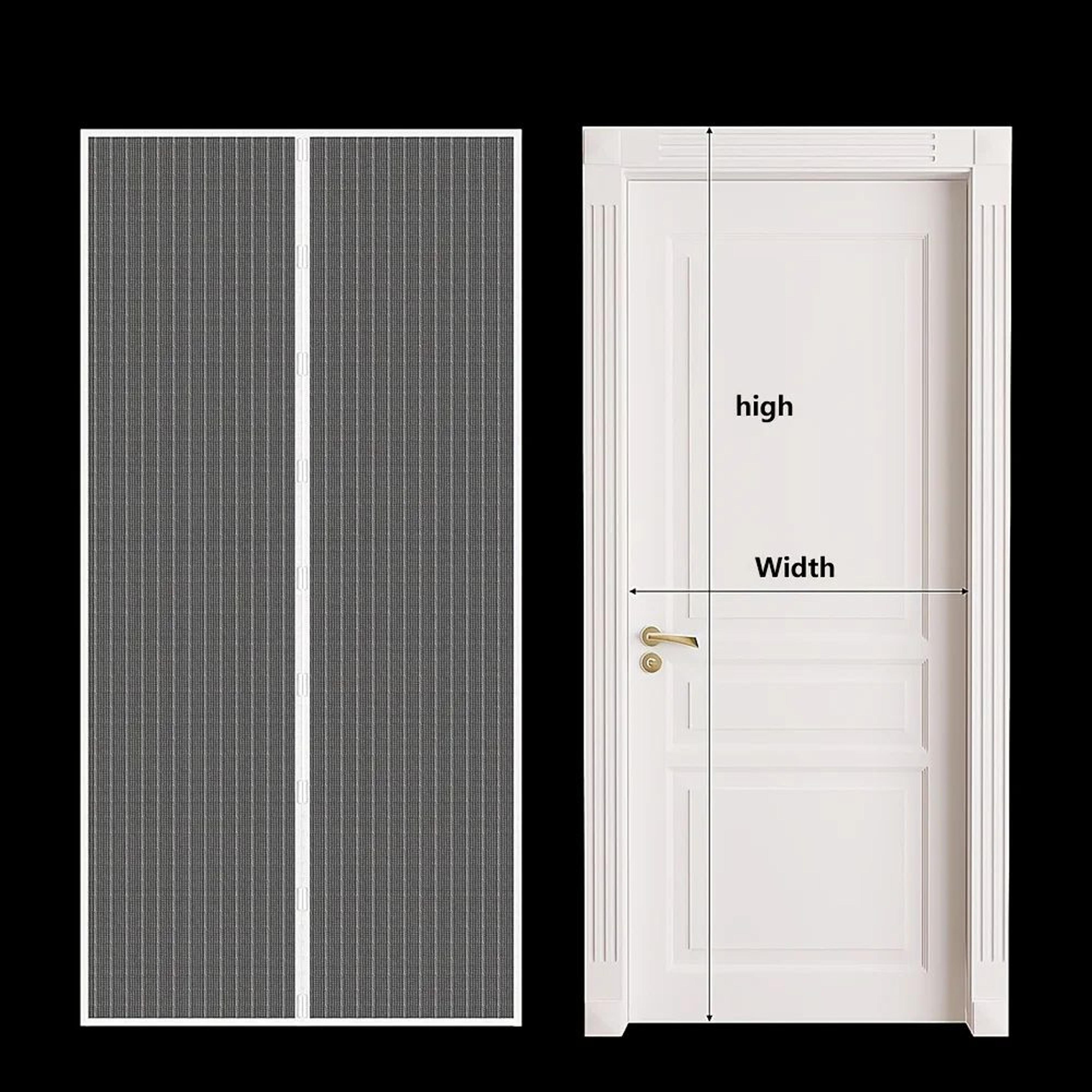 Heavy Duty Magnetic Mesh Screen Door 2