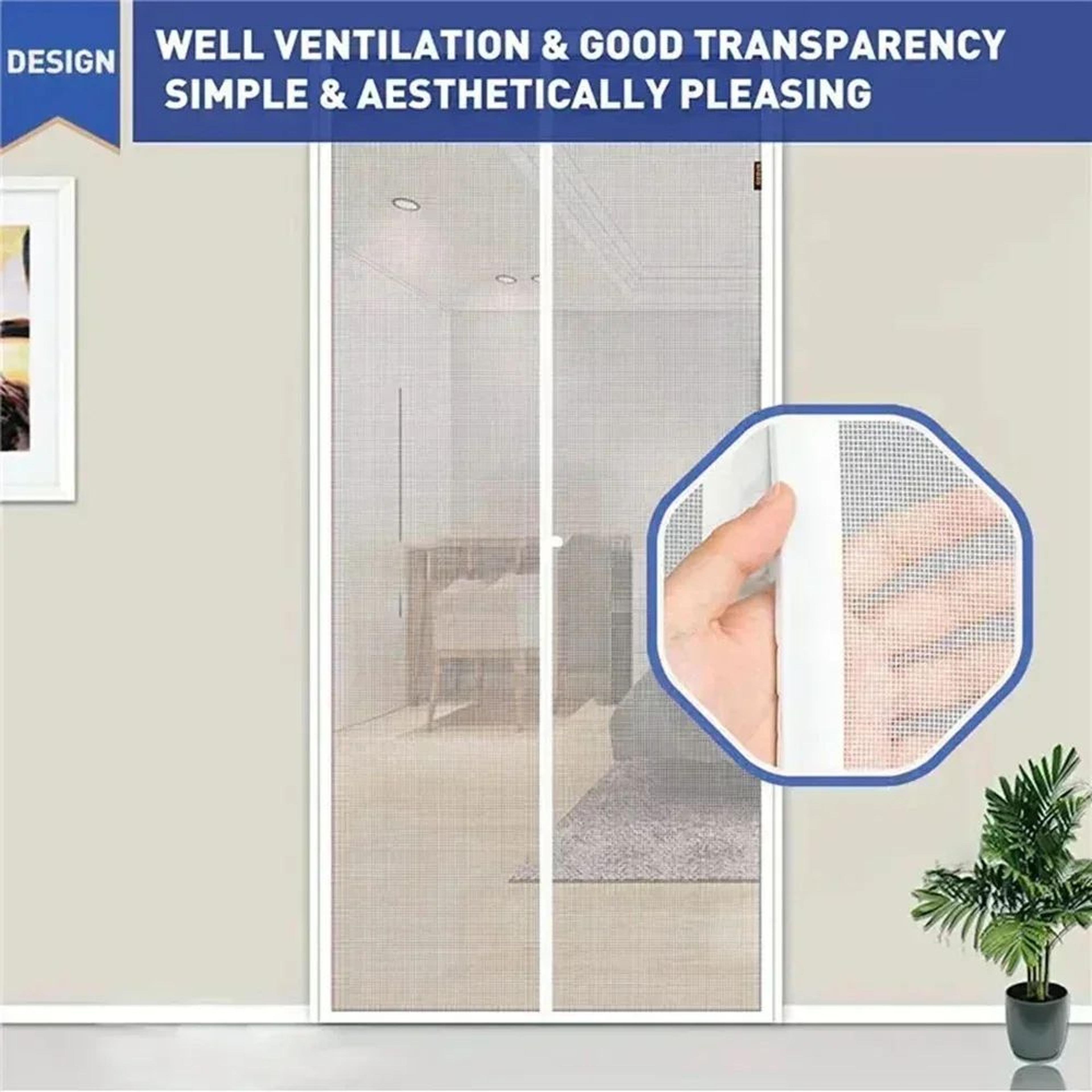 Auto Closing Magnetic Mosquito Screen Door 2