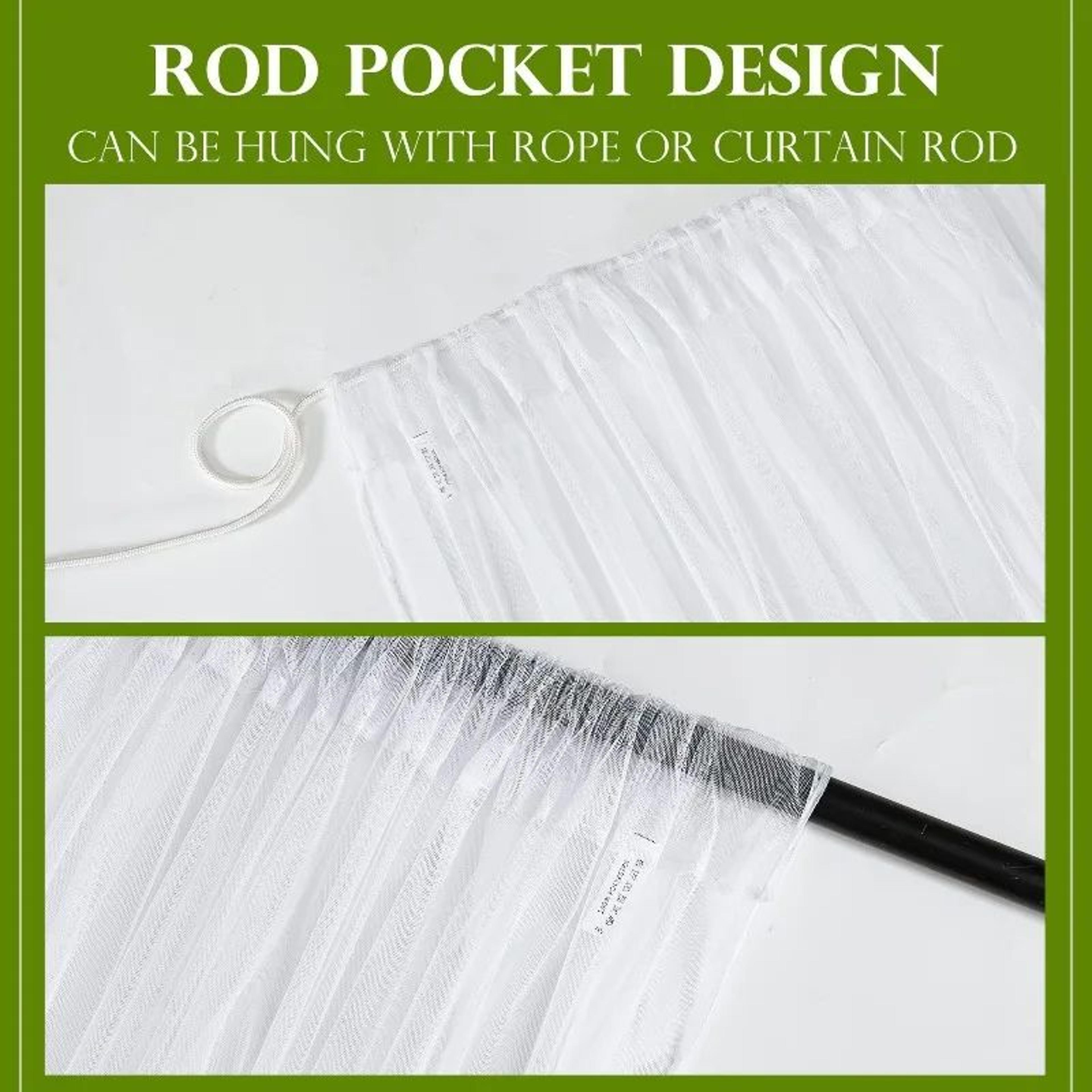 Outdoor Sheer Mosquito Net Privacy Curtain 4