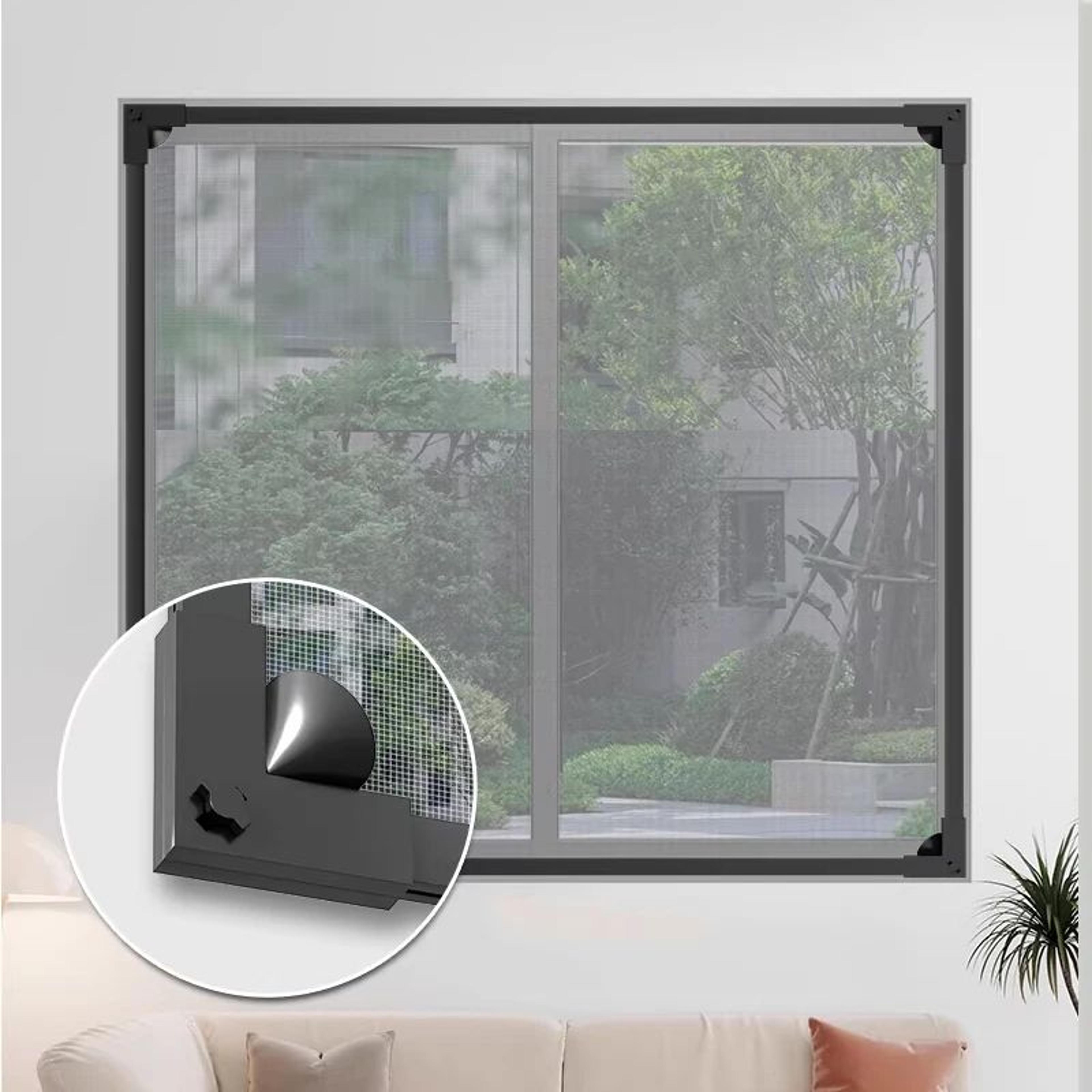 Custom Fit Lockable Magnetic Window Screen 3