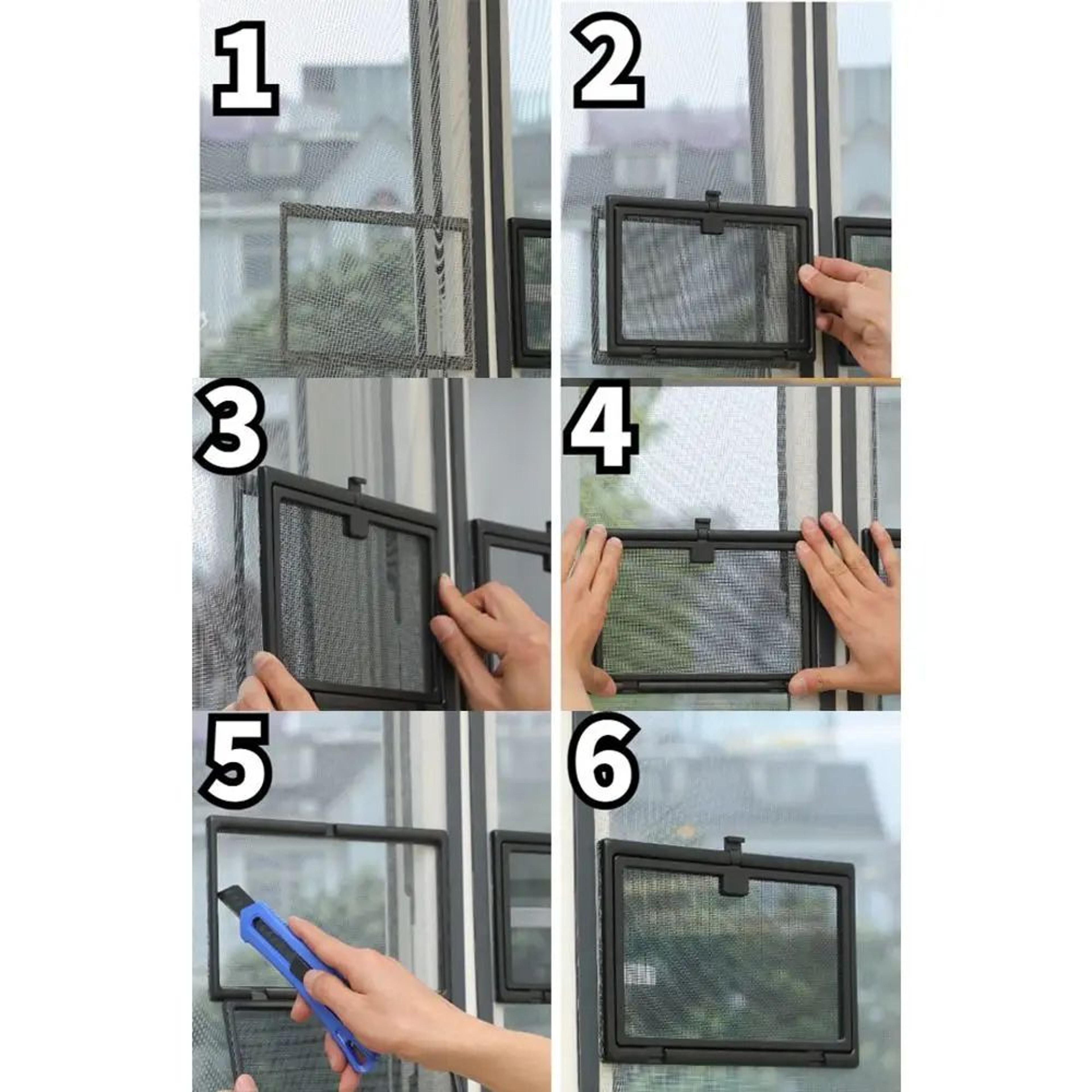 Removable Mosquito Window Screen Invisible Fly Mesh 4