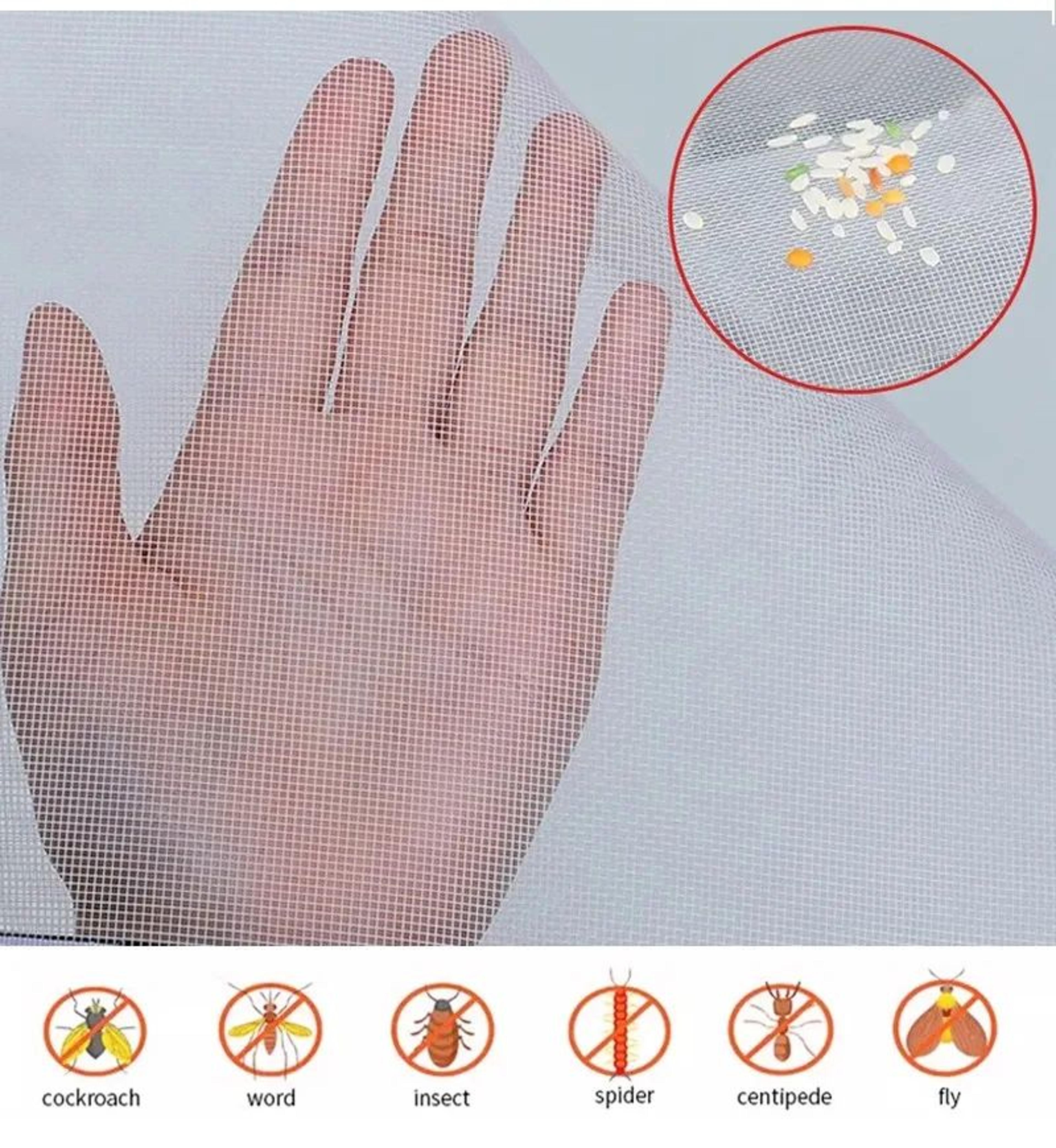 Self Adhesive Mosquito Window Screen Grey Insect Mesh 4
