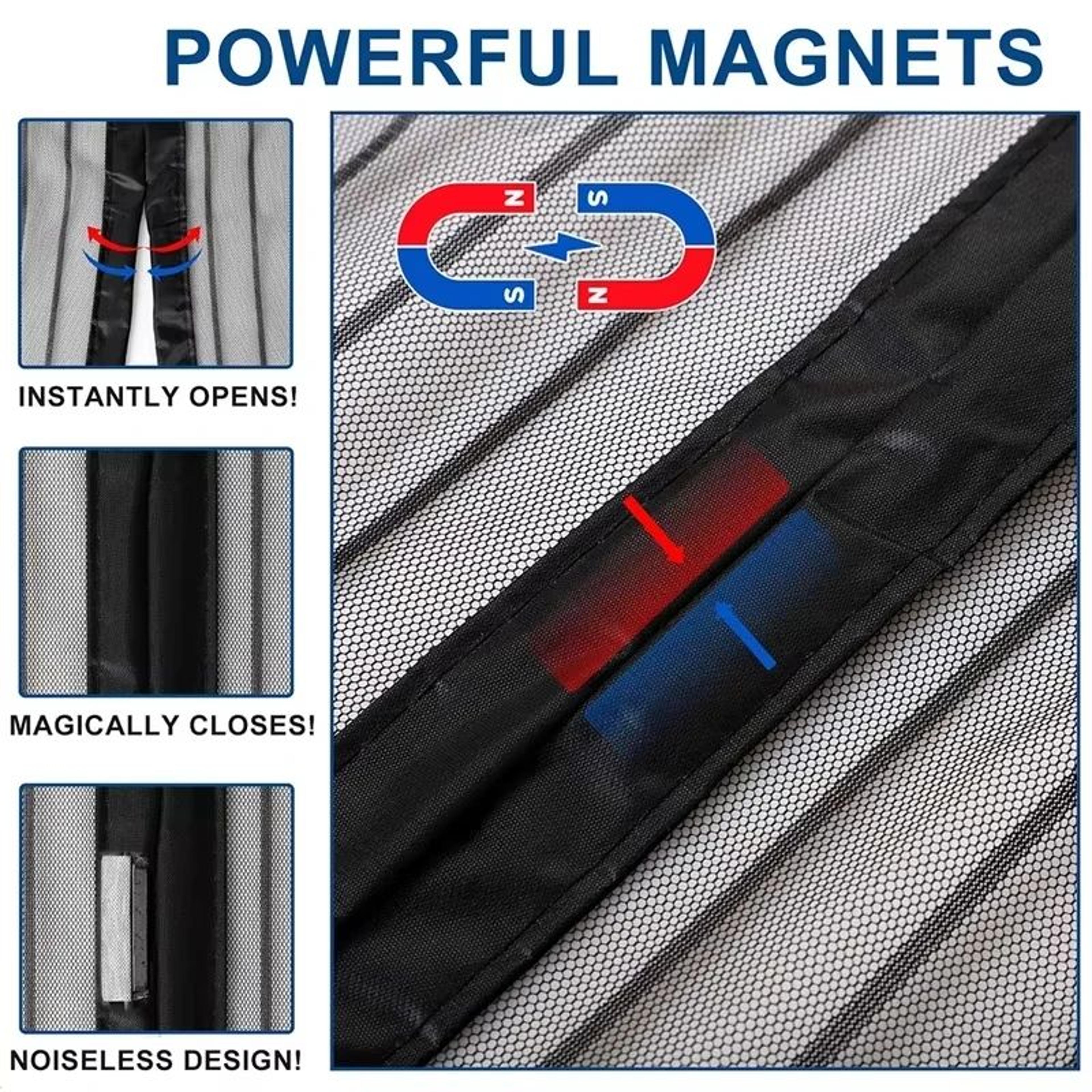 Magnetic Mosquito Screen Door Automatic Closing Insect Mesh 3
