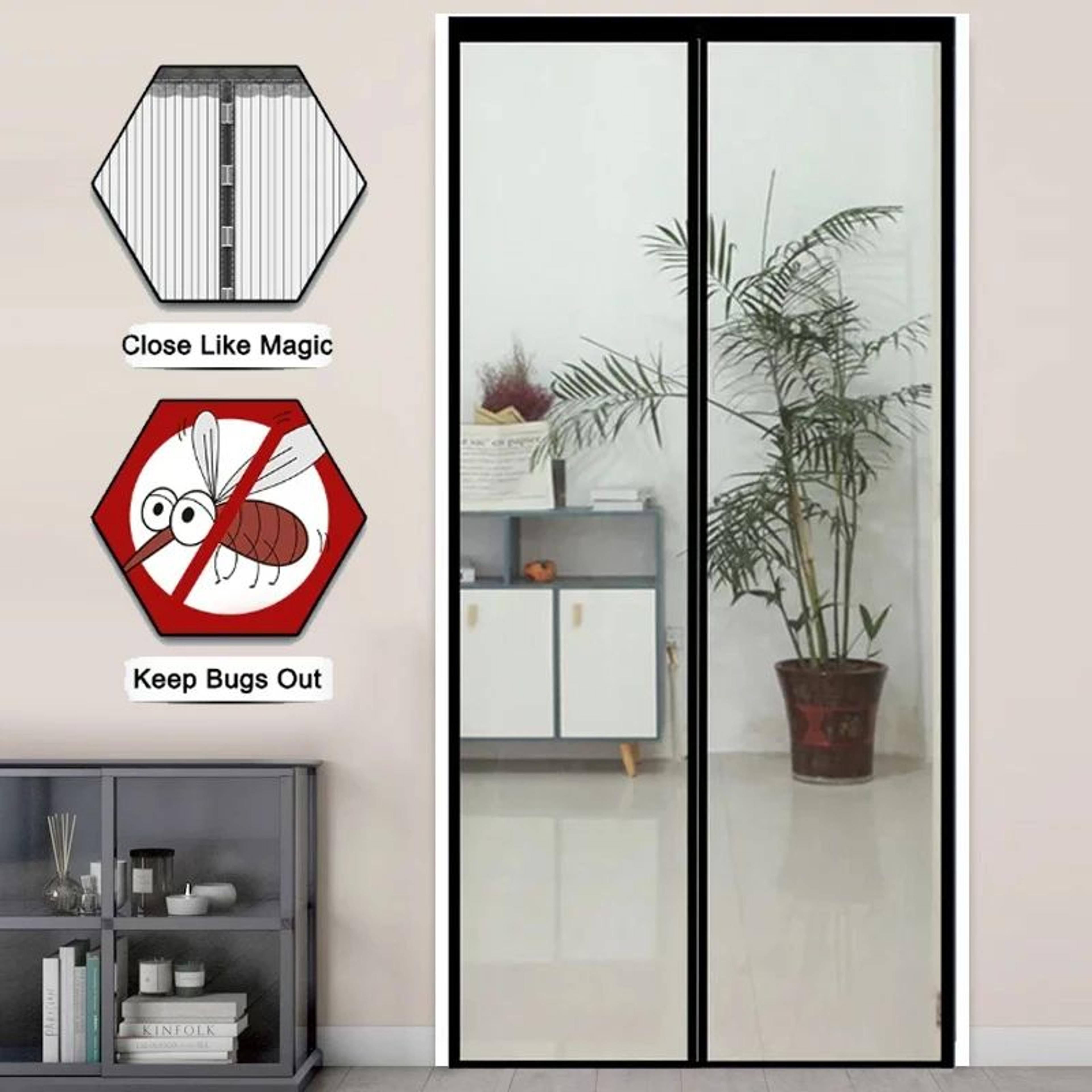 Custom Magnetic Screen Door Automatic Closing Mosquito Mesh 1