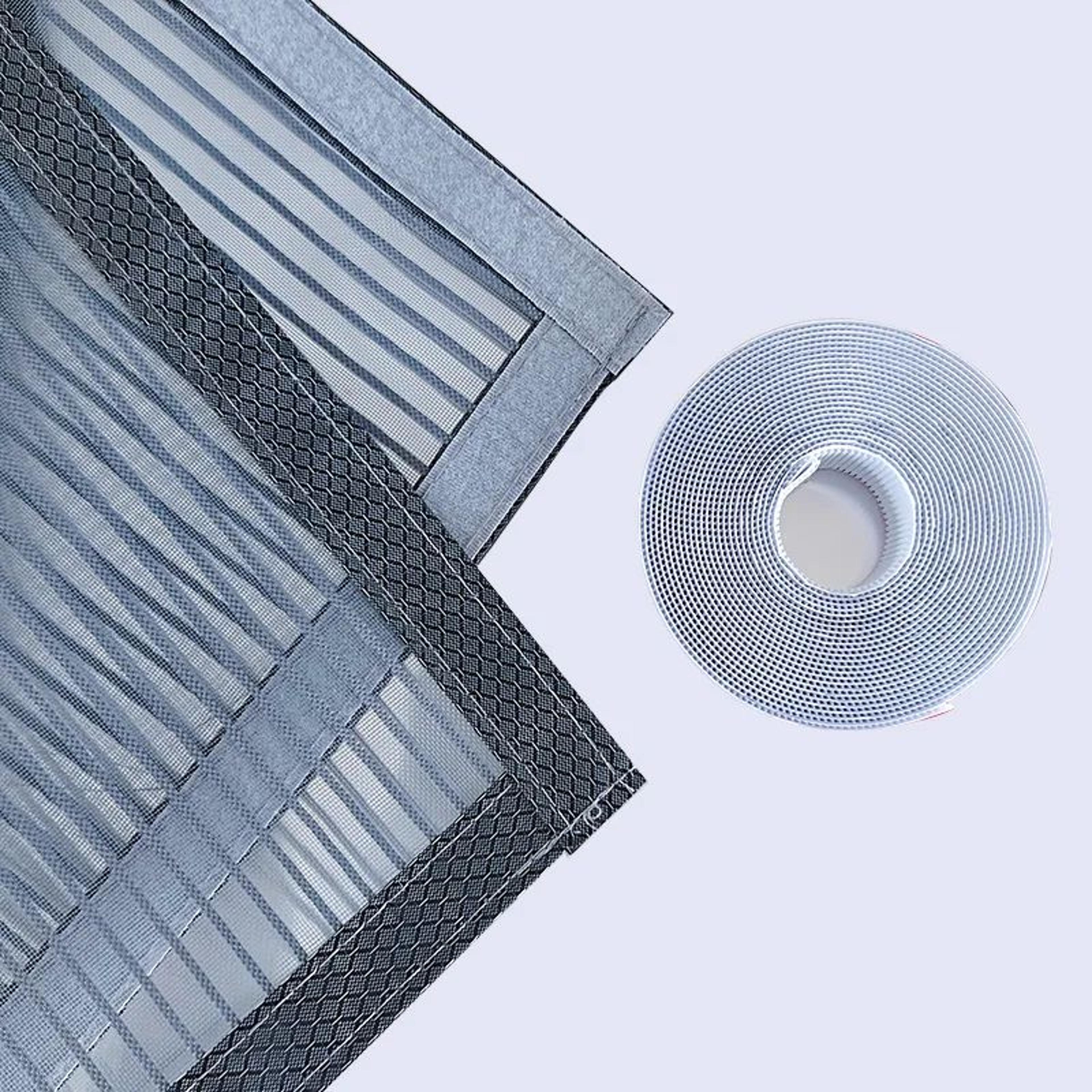 Gray Pet Resistant Mosquito Window Screen Self Adhesive Mesh 4