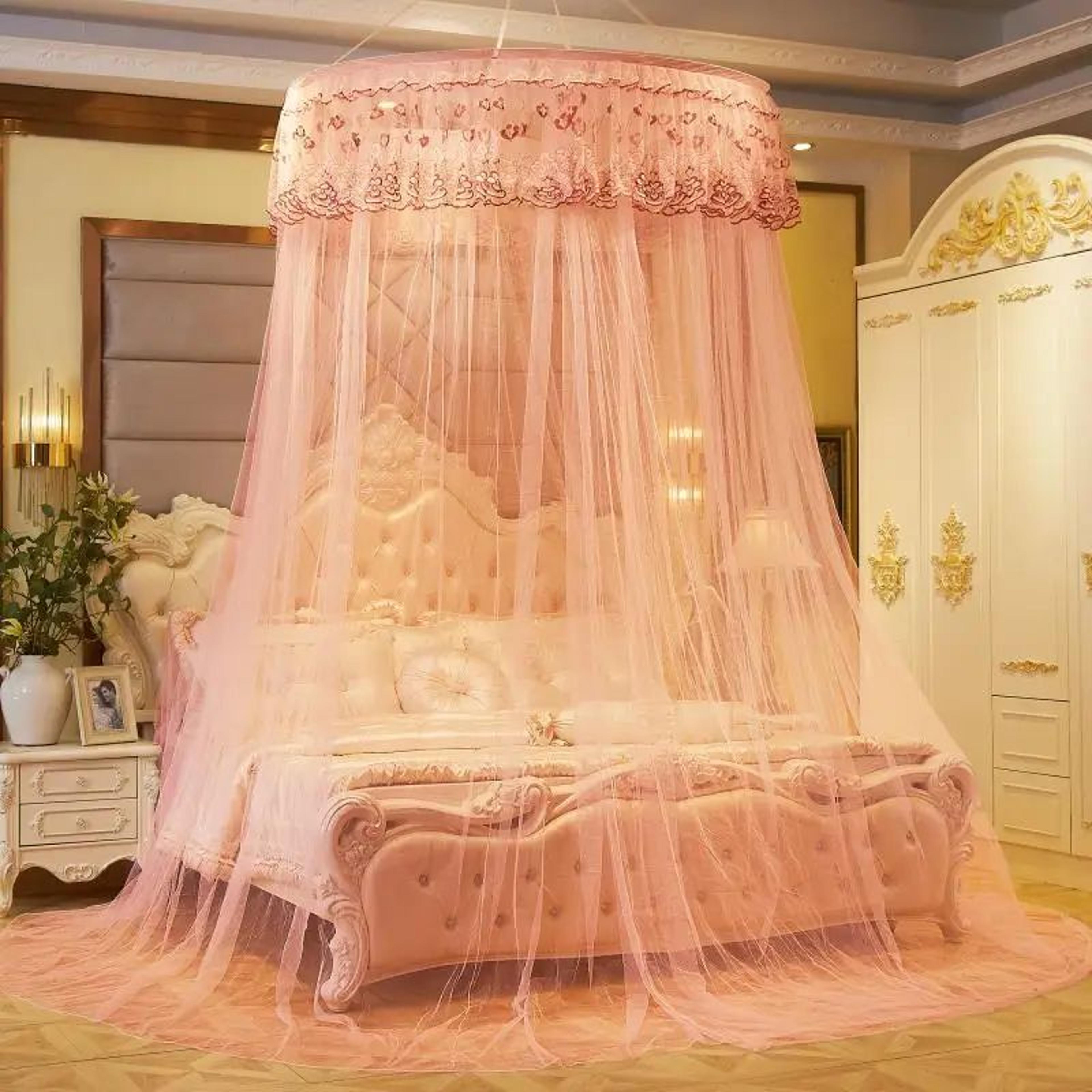 Round Bed Canopy Mosquito Net Decorative Hanging Curtain 1
