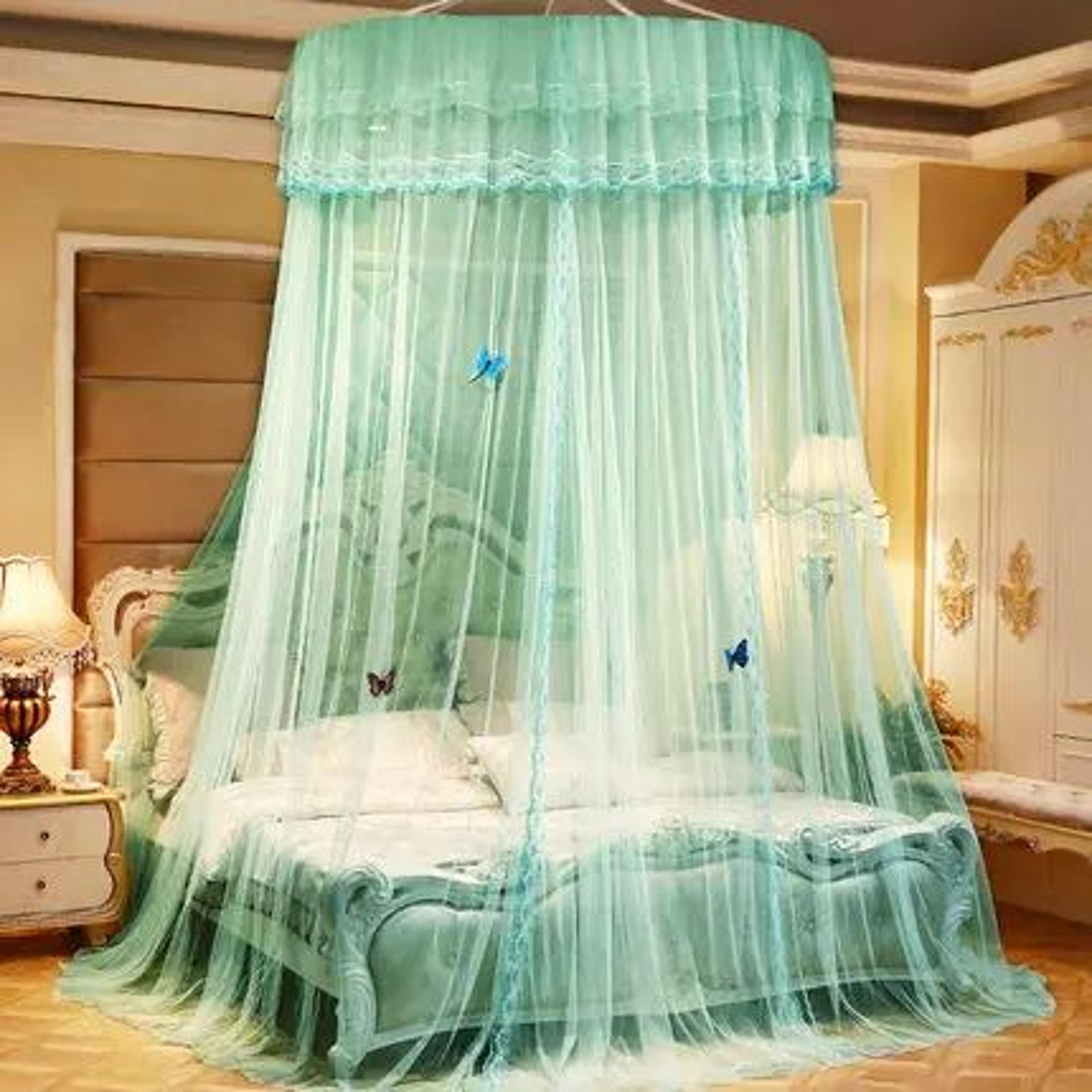 Round Bed Canopy Mosquito Net Decorative Hanging Curtain 13