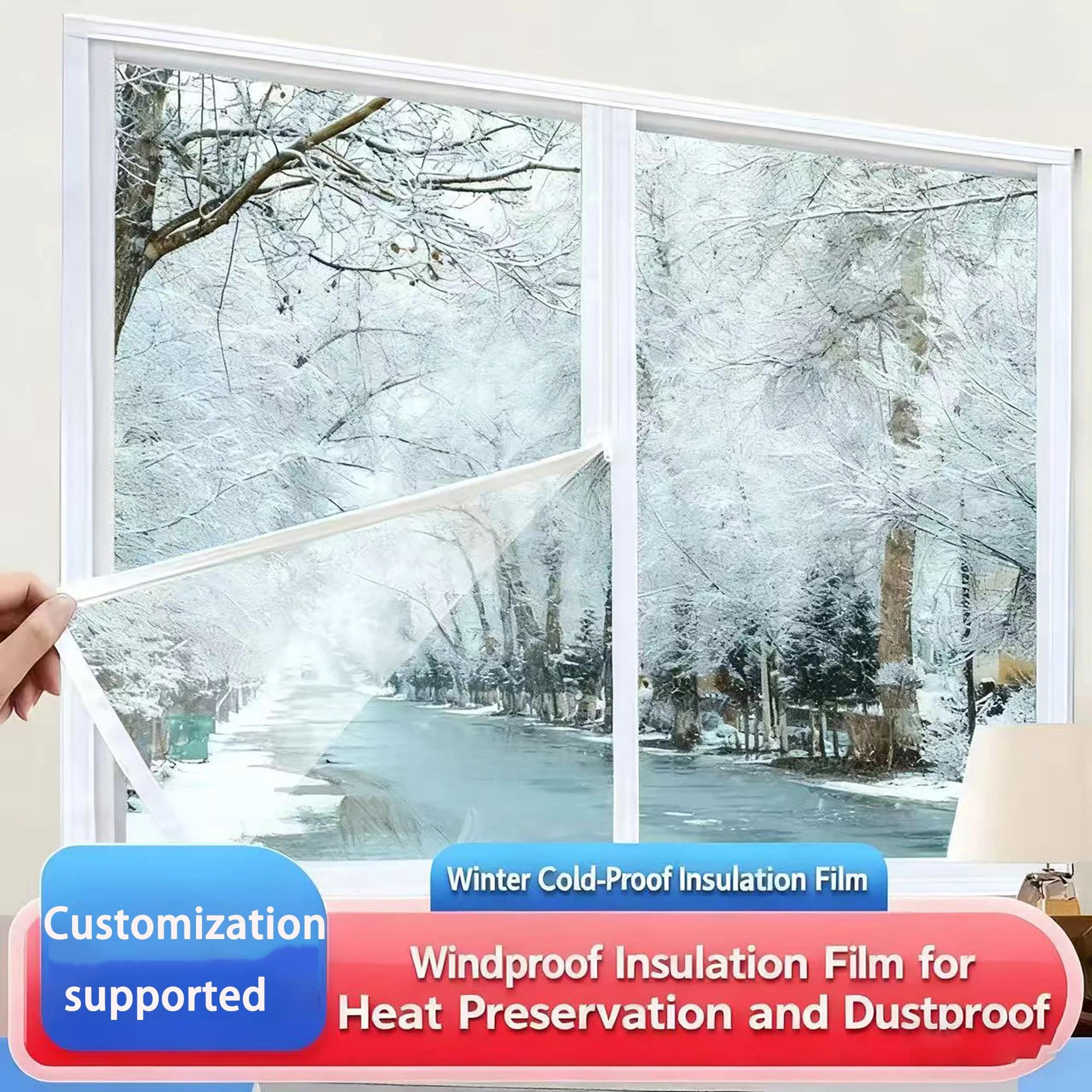 zipper window insulation film windproof thermal curtain