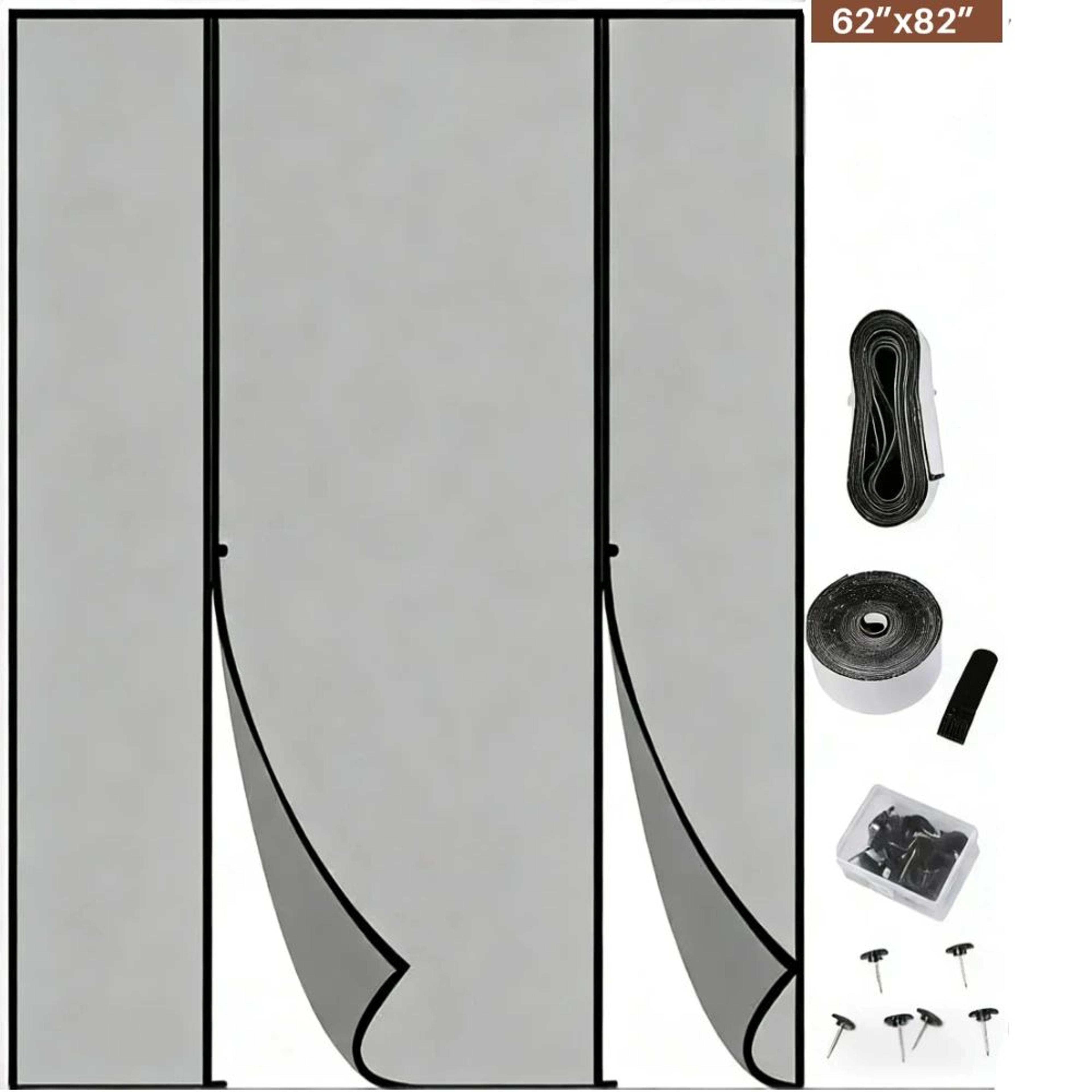Magnetic Screen Door Self Closing Fiberglass Mesh 13