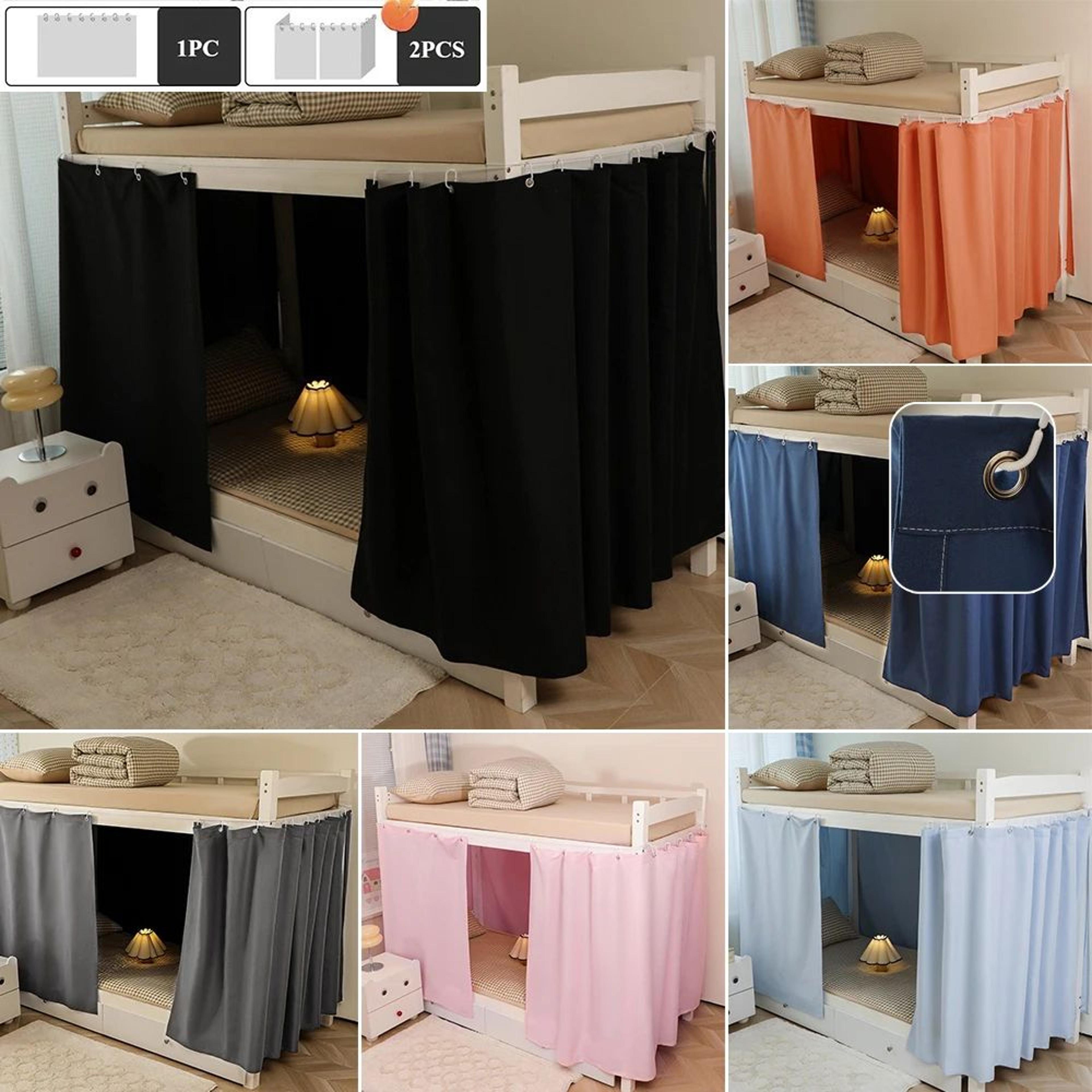 Light Blocking Dorm Bed Curtain Privacy Canopy 0