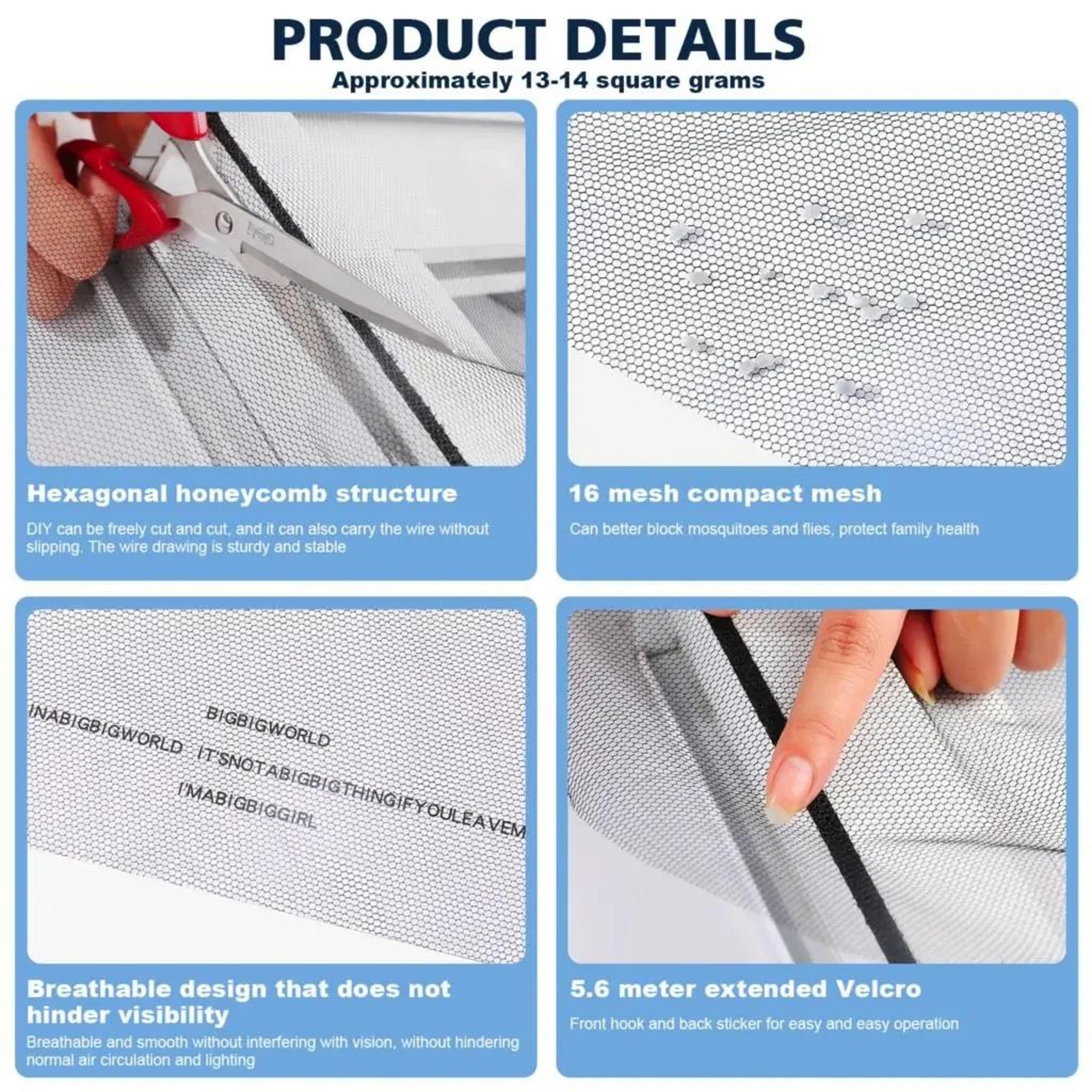 Self Adhesive Mosquito Window Screen Mesh 4