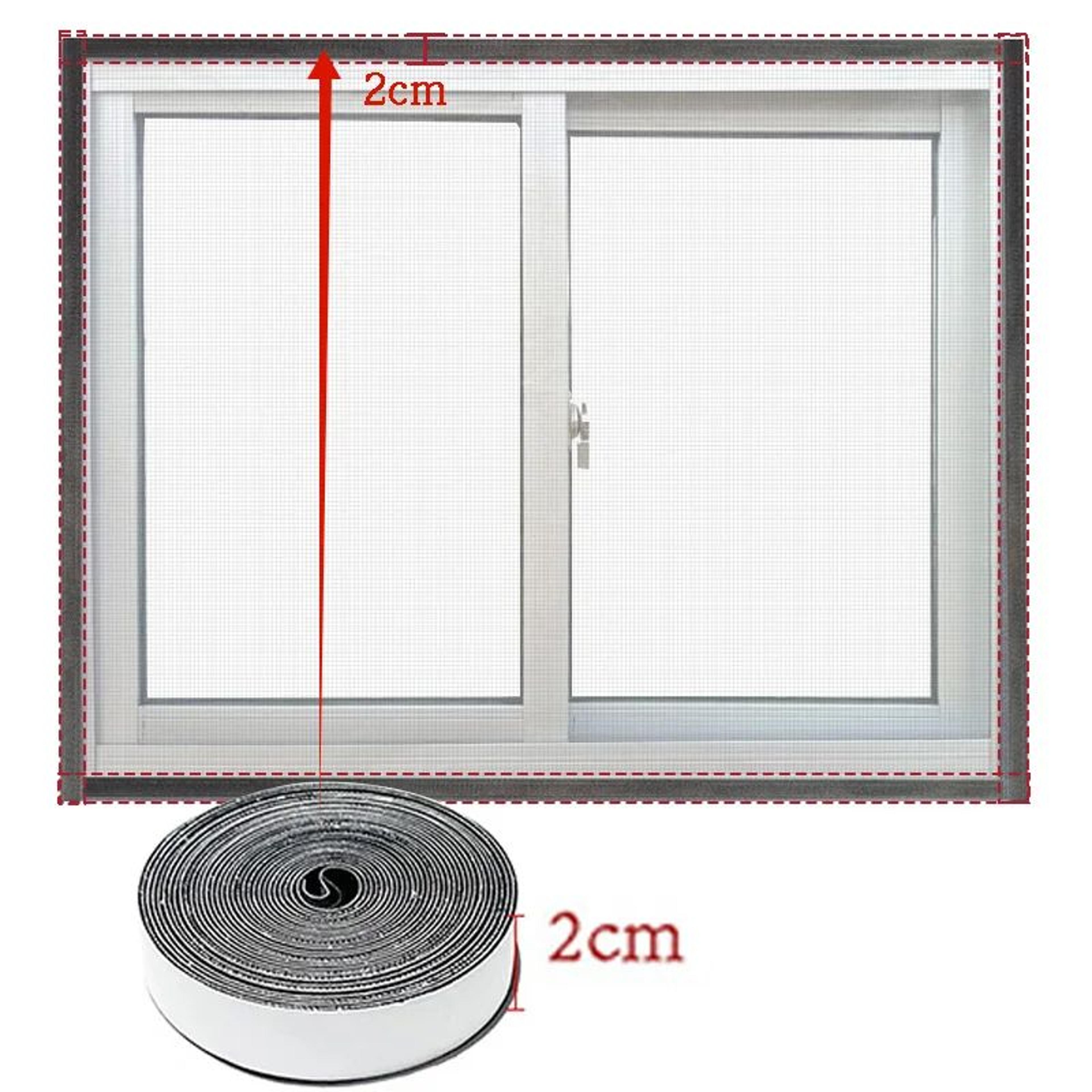 Custom Fit Self Adhesive Window Screen Mesh 1