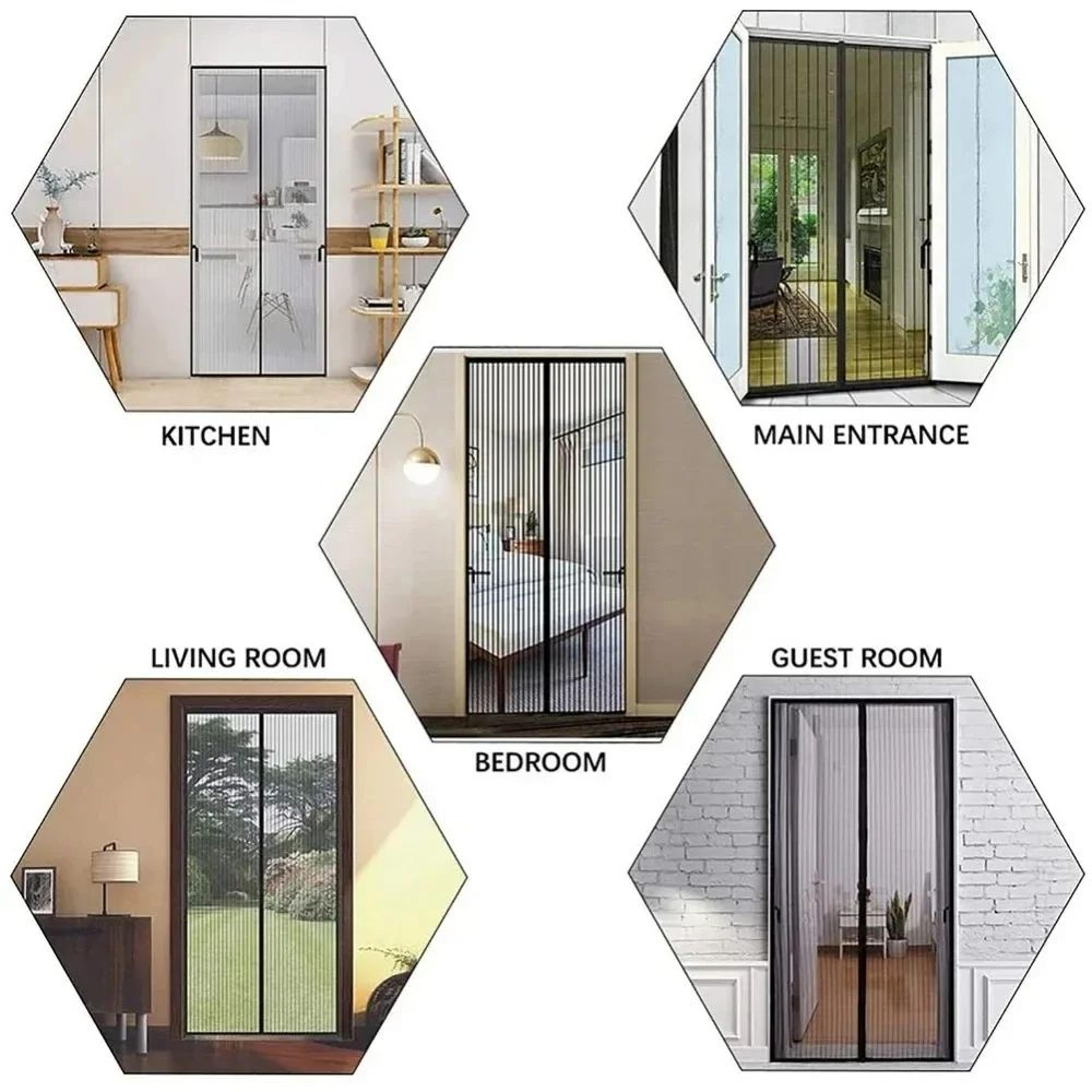 Breeze Guard Magnetic Mosquito Screen Curtain 2