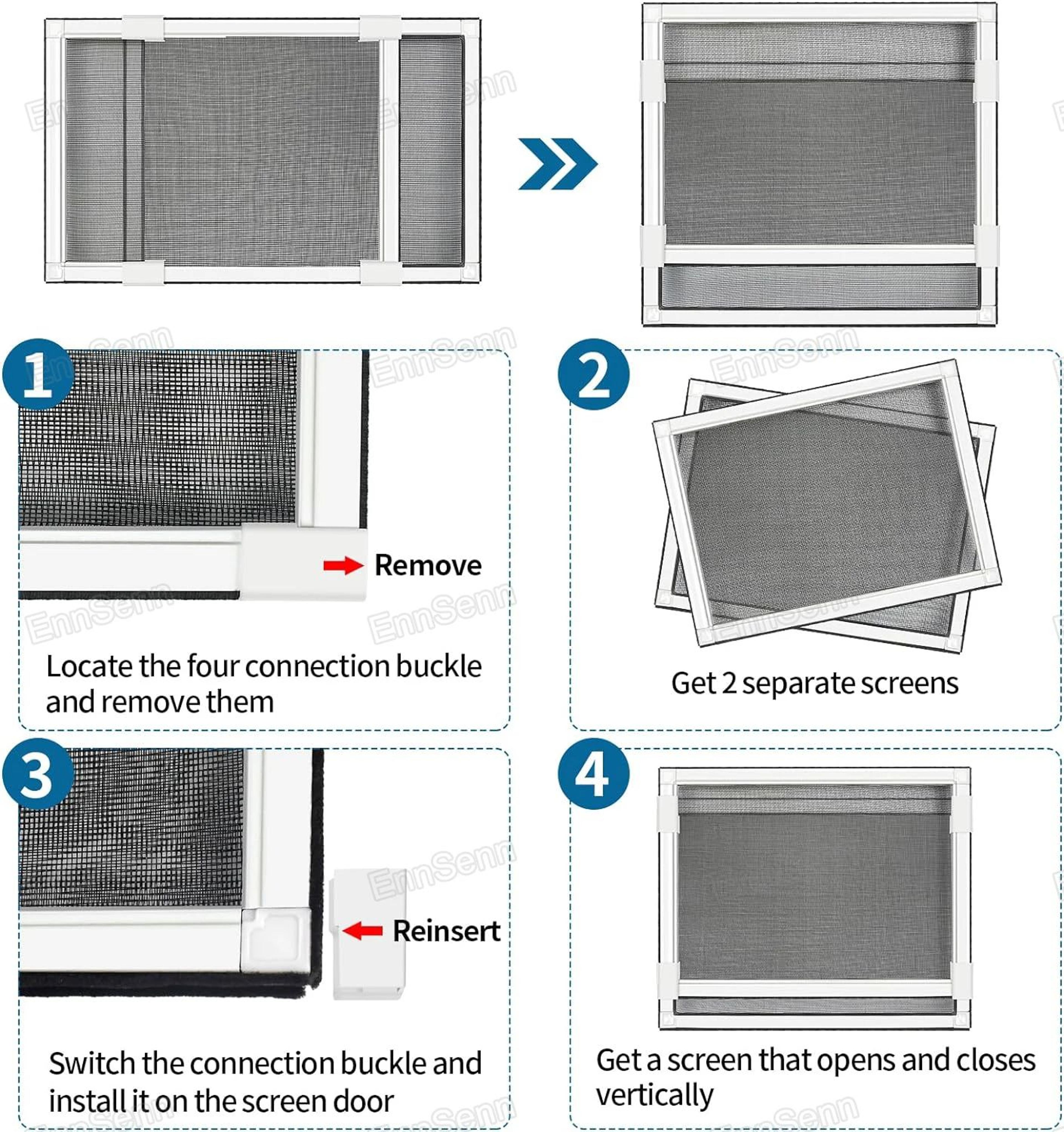 Expandable Adjustable Window Screen Mosquito Mesh 3
