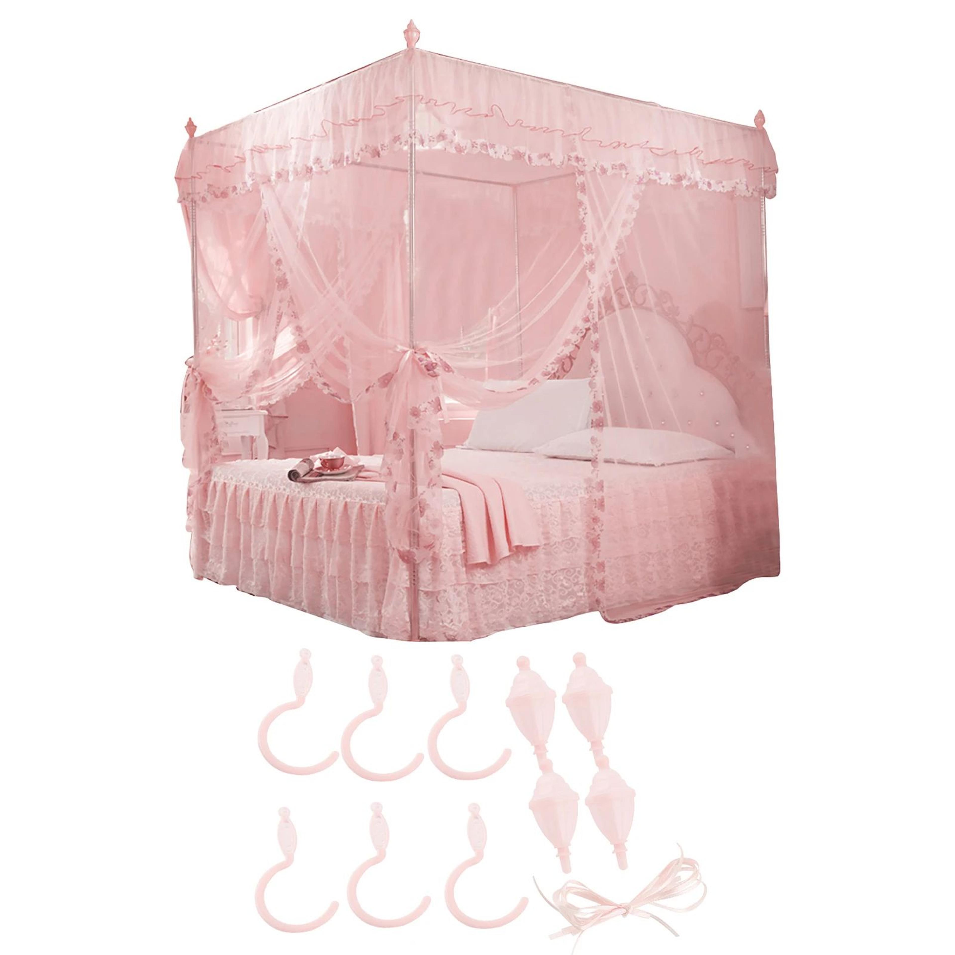 Princess Bed Canopy Mosquito Net With Three Side Openings 7