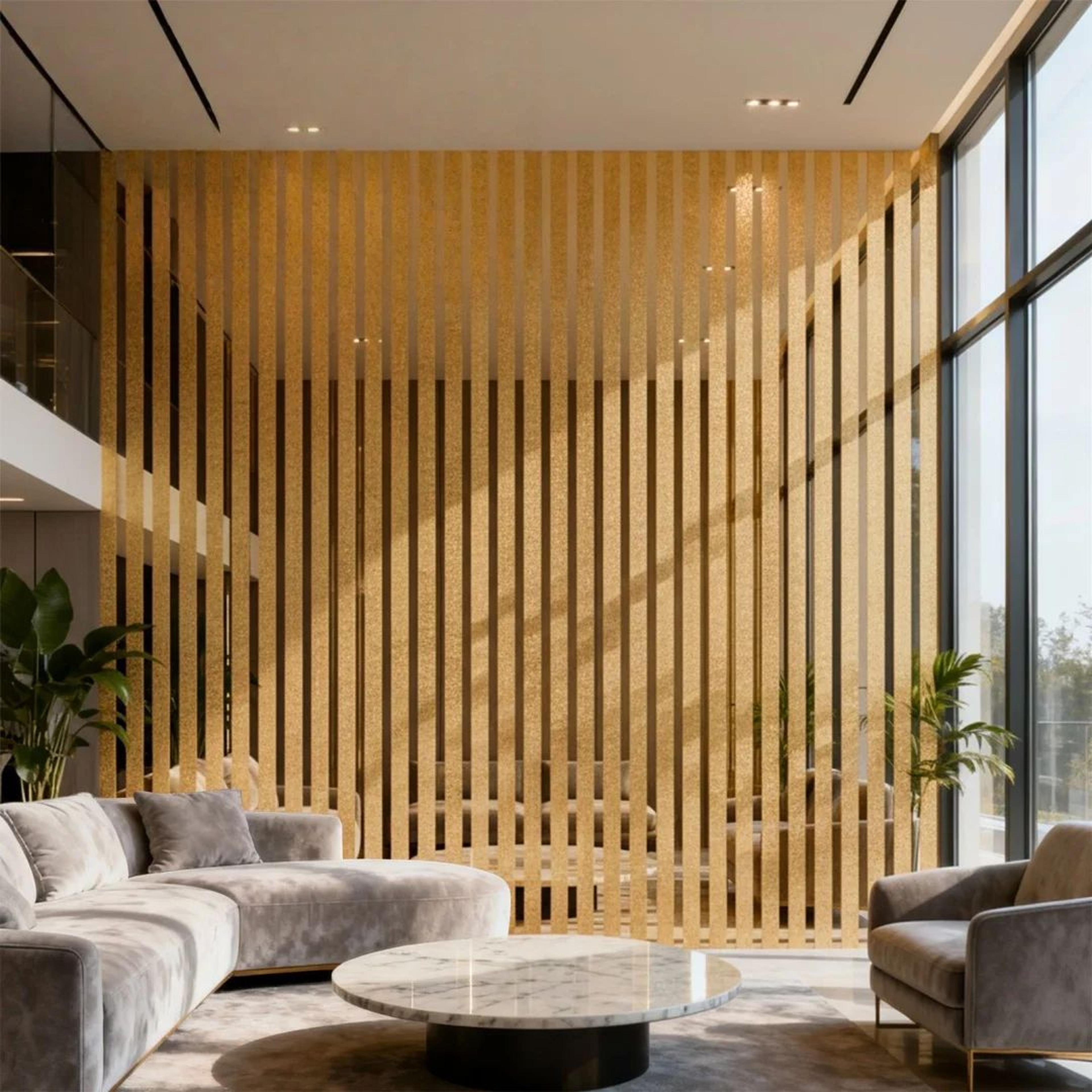 Gold Metallic Striped Peel And Stick Wallpaper 4