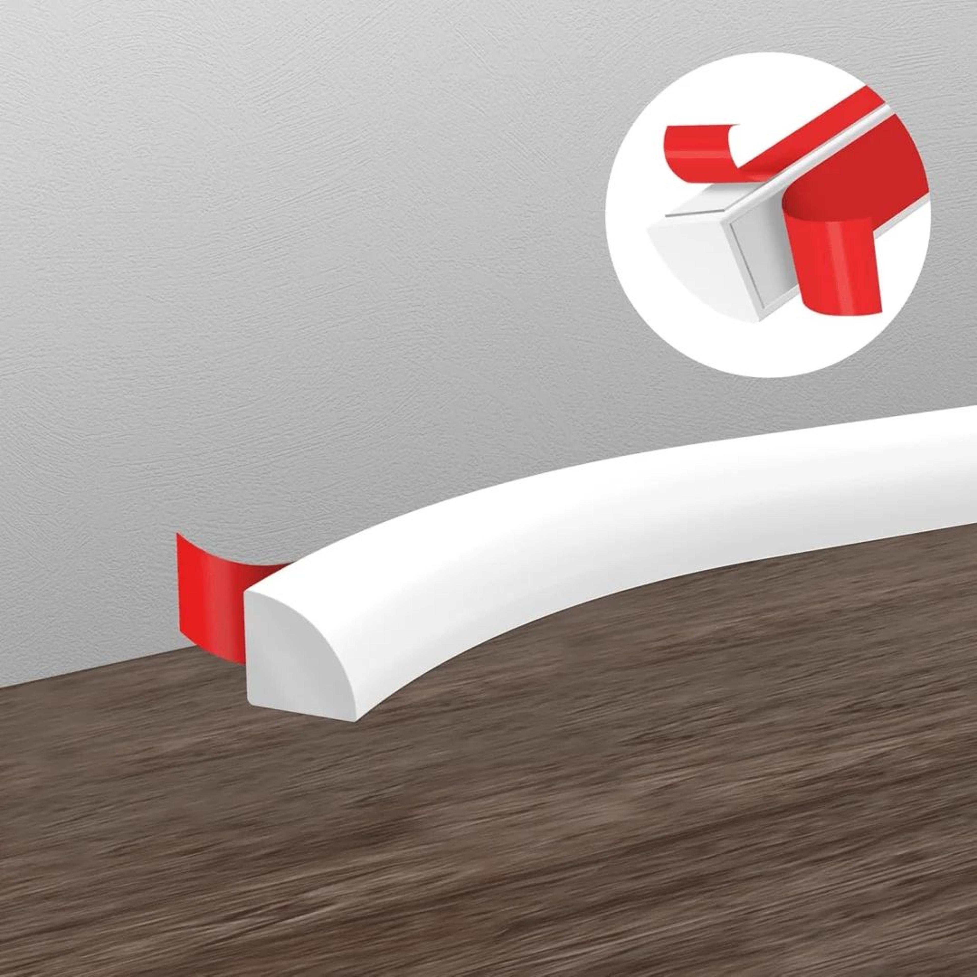 self adhesive bathroom water stopper trim