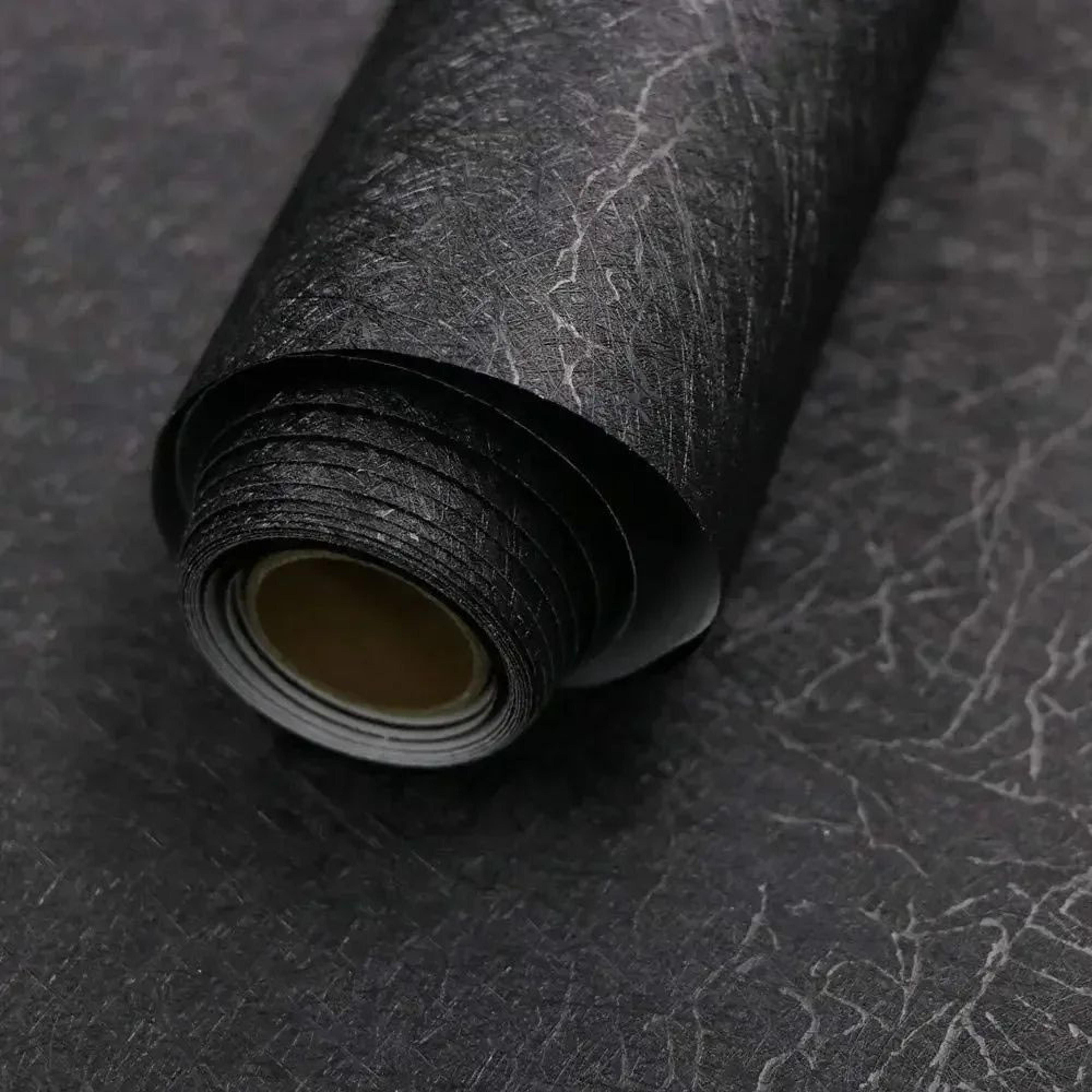 black embossed peel and stick wallpaper
