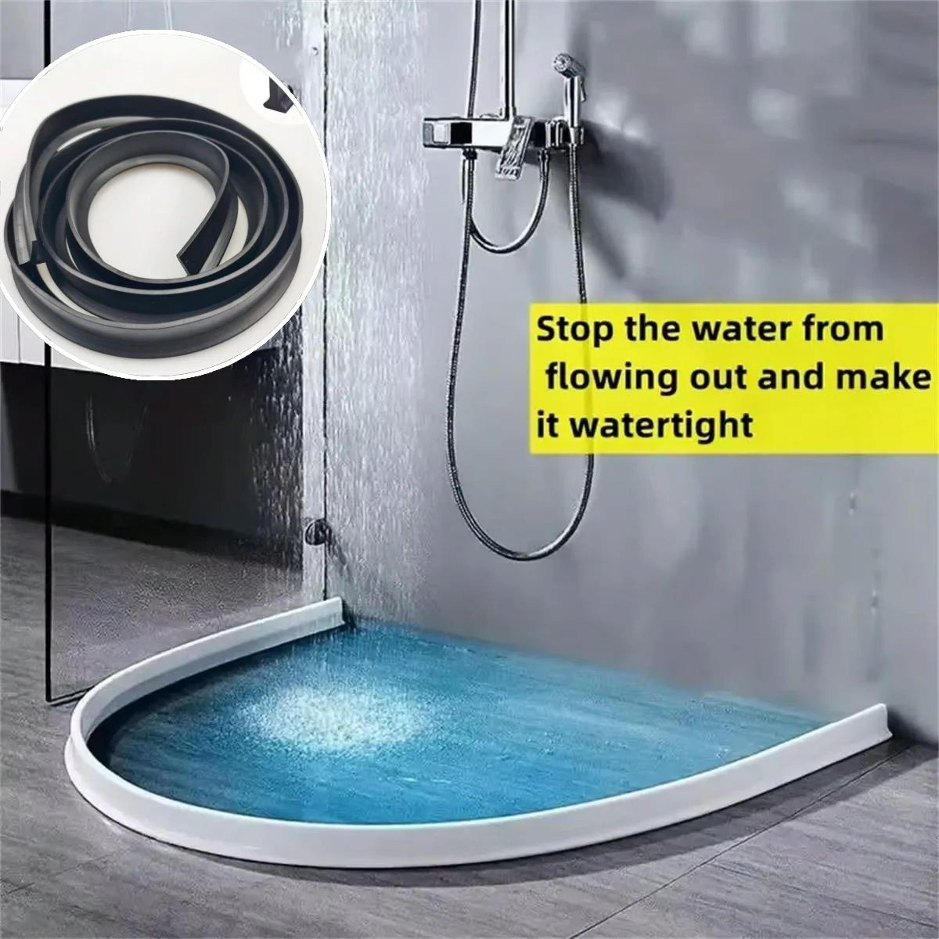 Flexible Silicone Shower Water Barrier 0