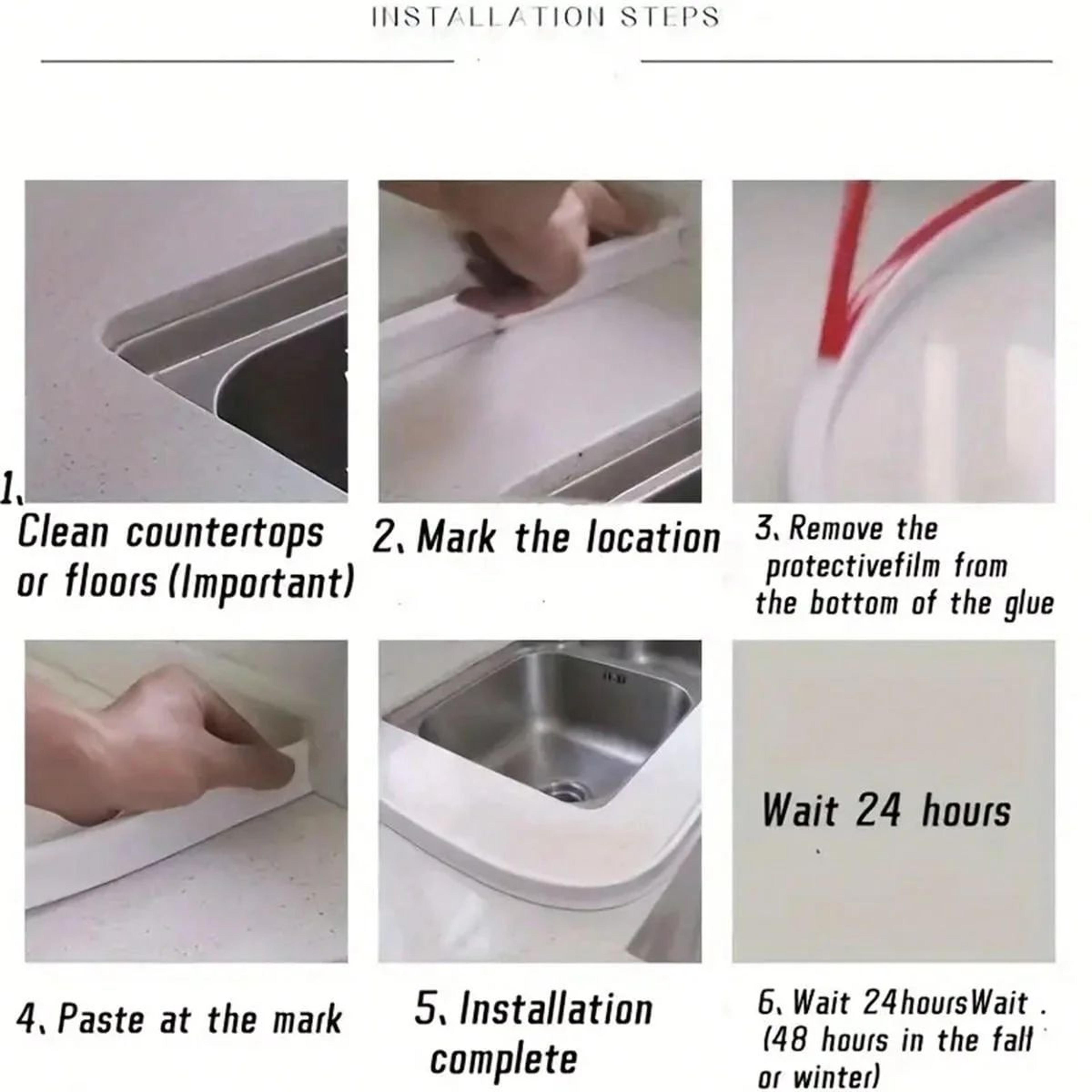 Flexible Silicone Shower Water Barrier 5