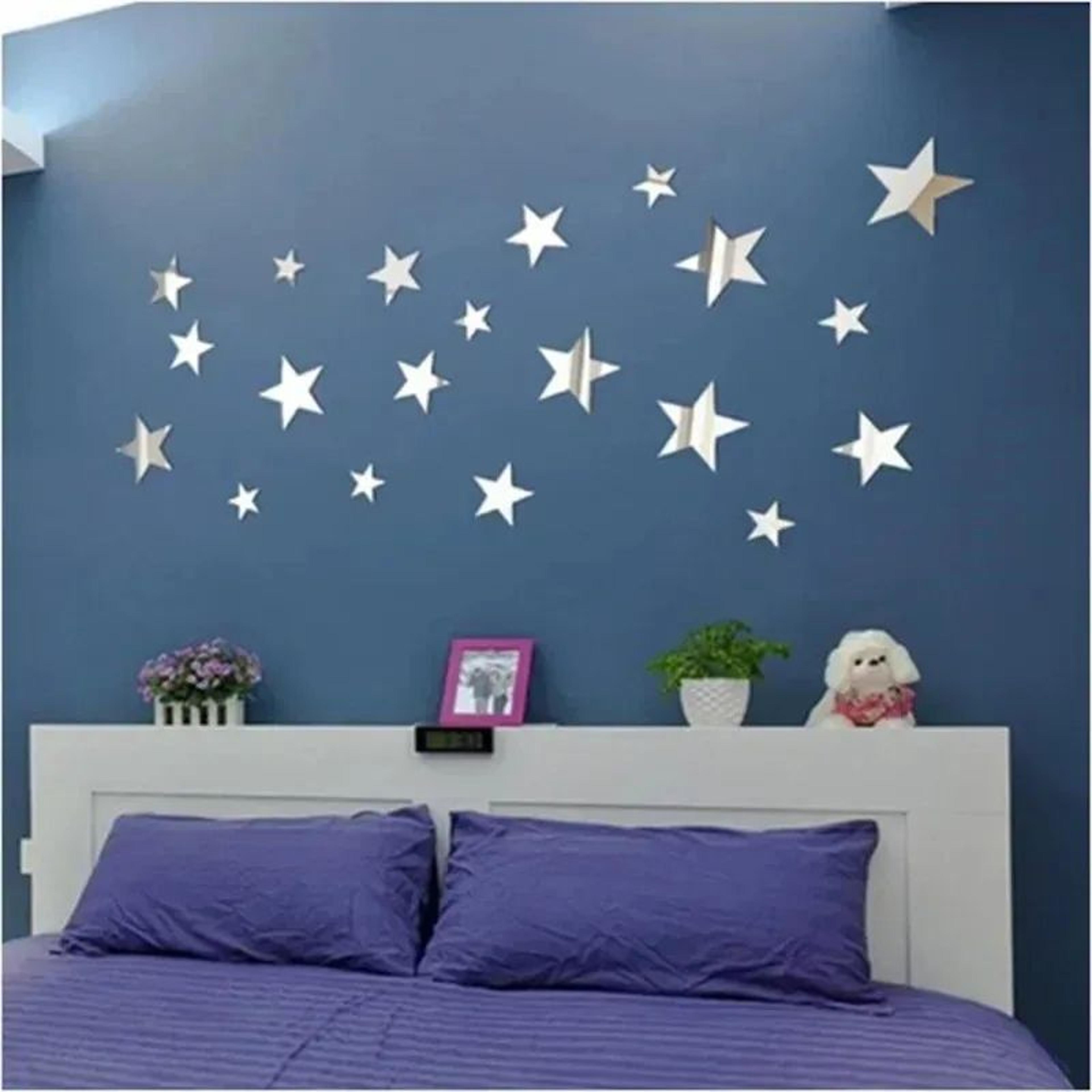 3D Acrylic Star Mirror Wall Stickers 4