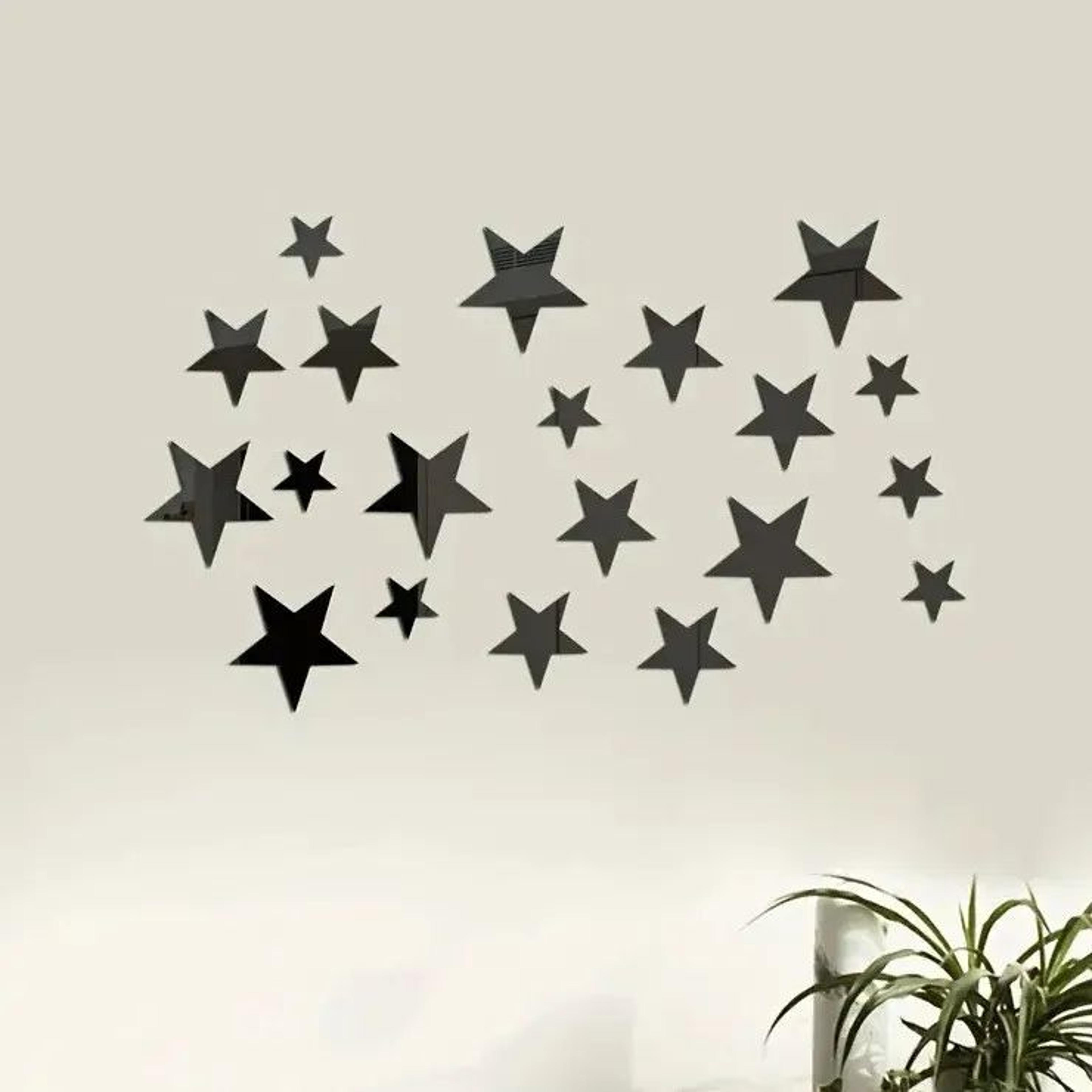 3D Acrylic Star Mirror Wall Stickers 6