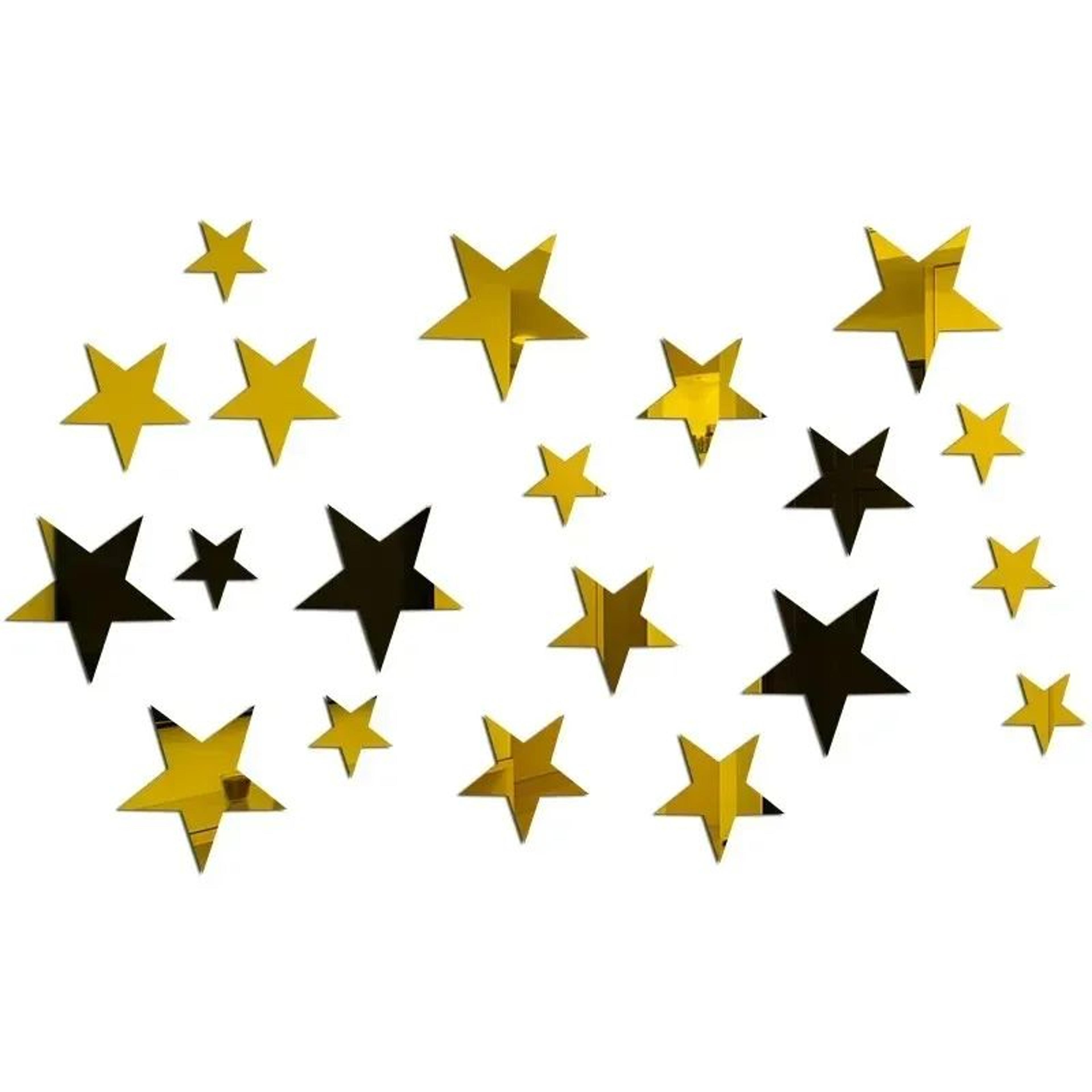 3D Acrylic Star Mirror Wall Stickers 2