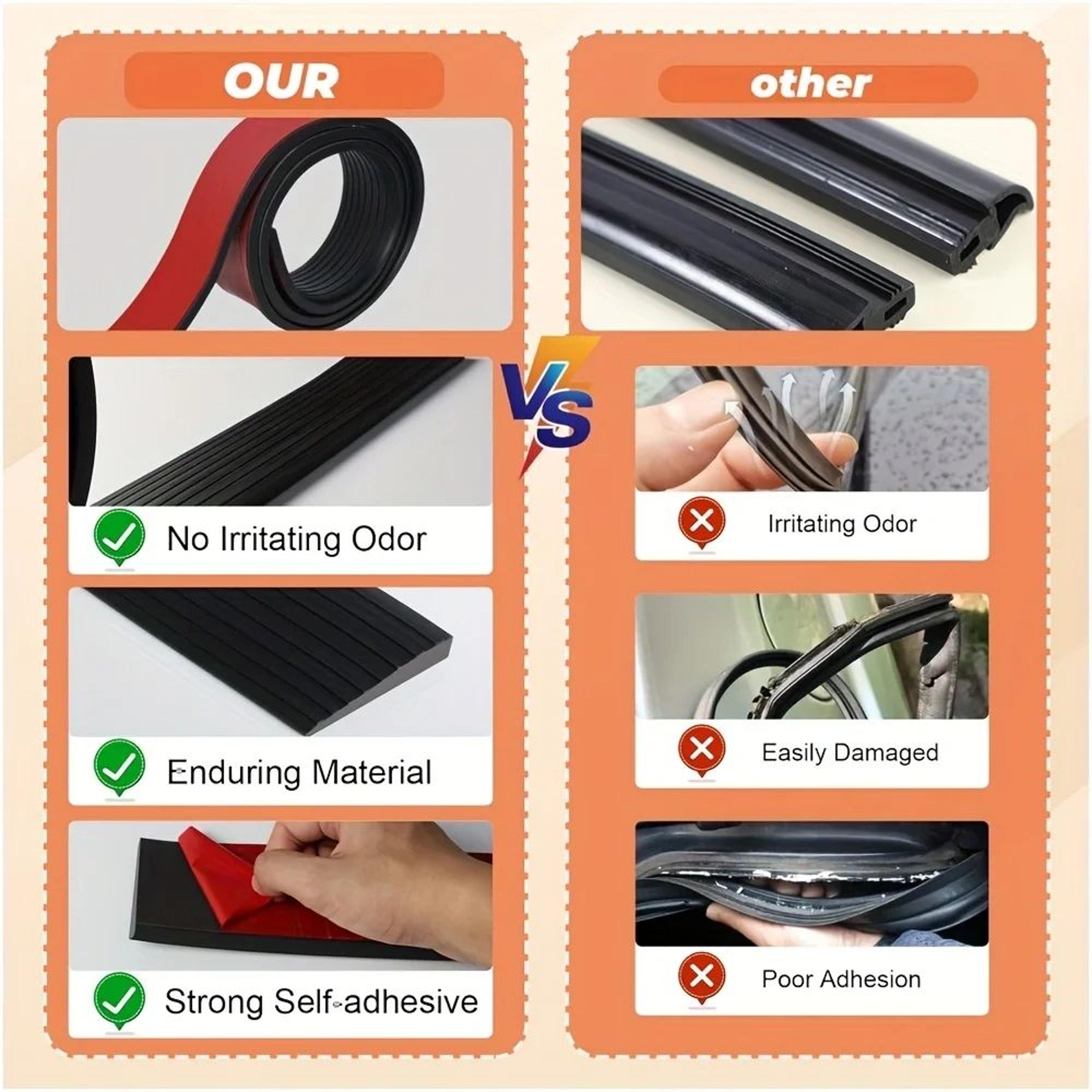 Self Adhesive Rubber Door Threshold Ramp 4