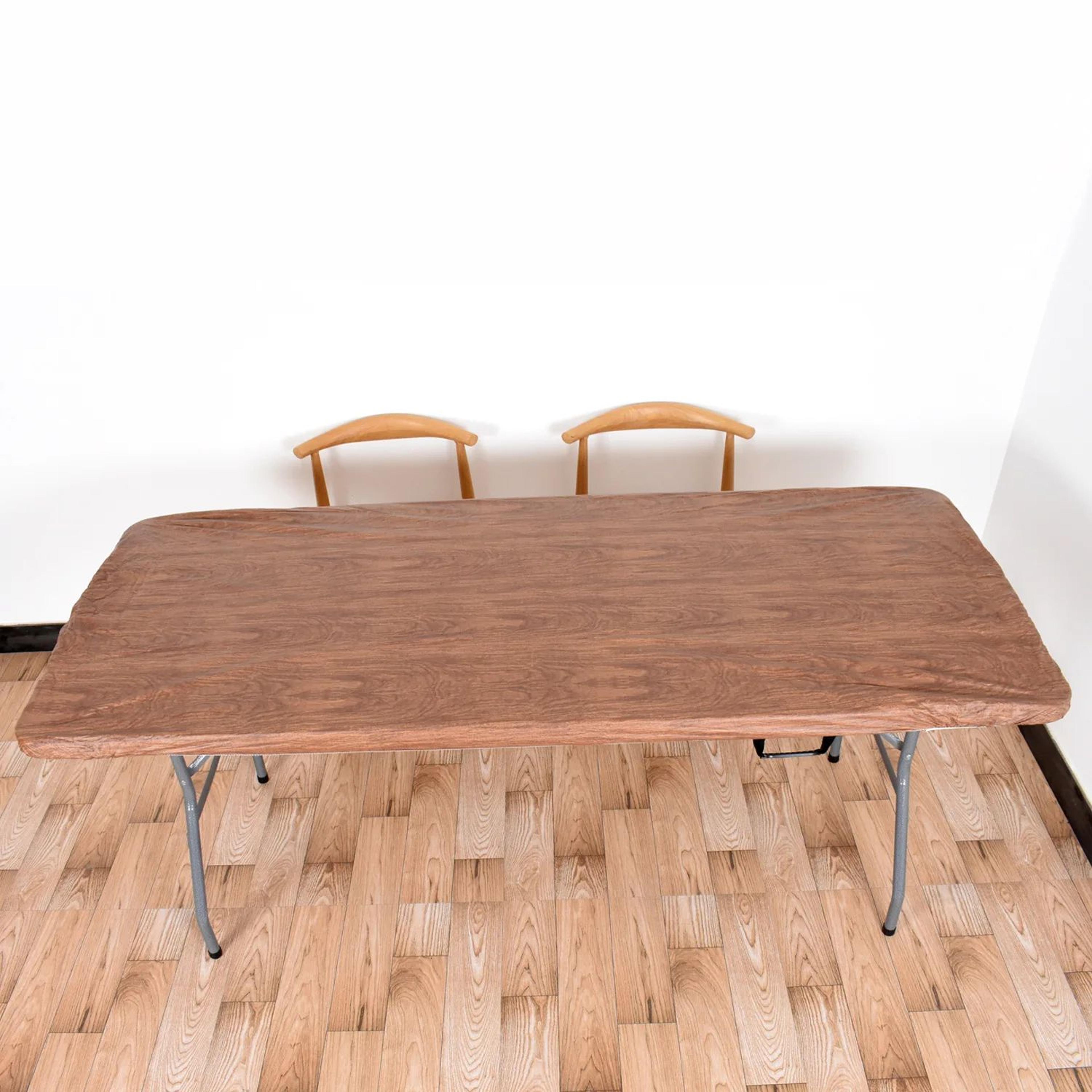 Elastic Fitted Rectangle Vinyl Table Cover 8
