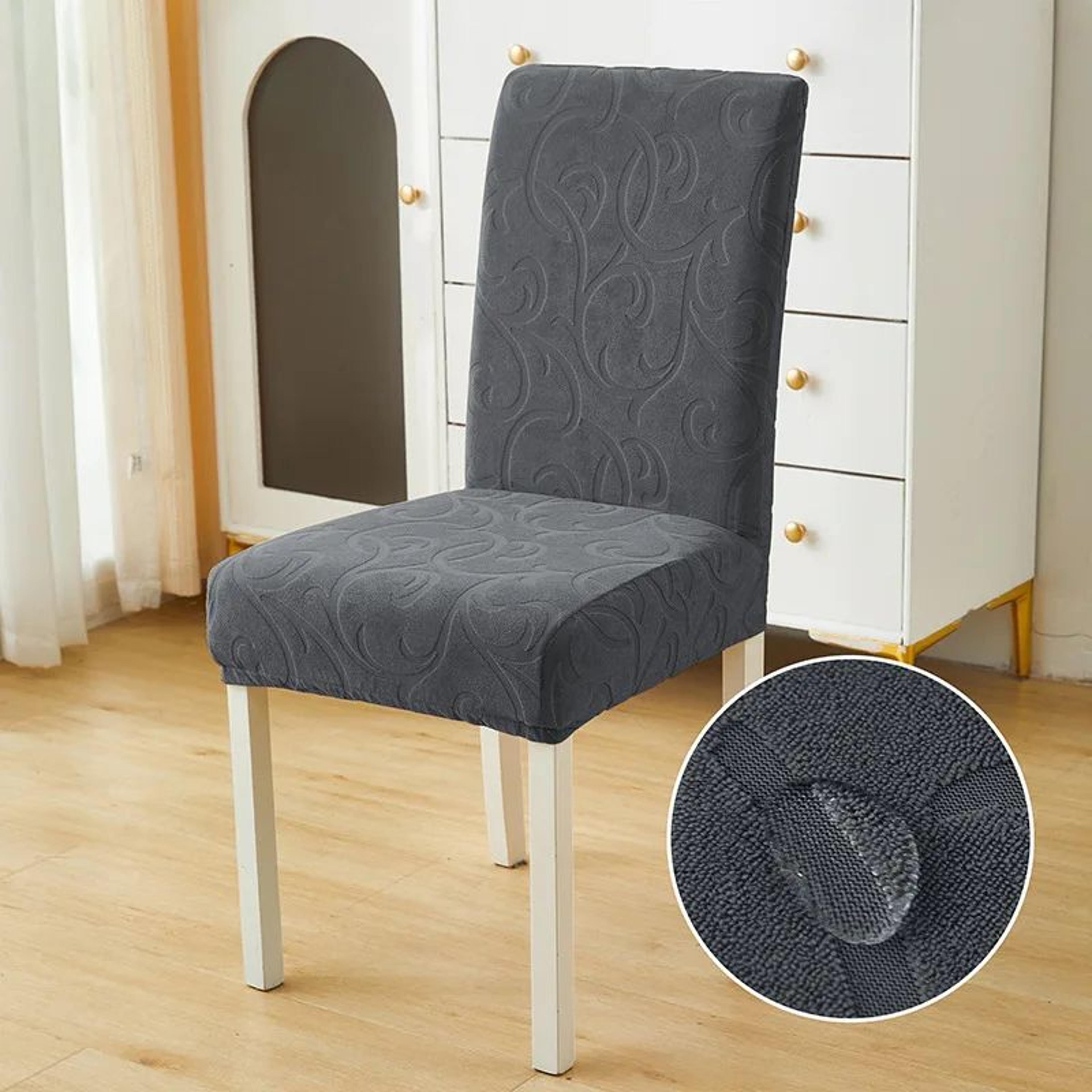 Thick Jacquard Stretch Dining Chair Cover 9